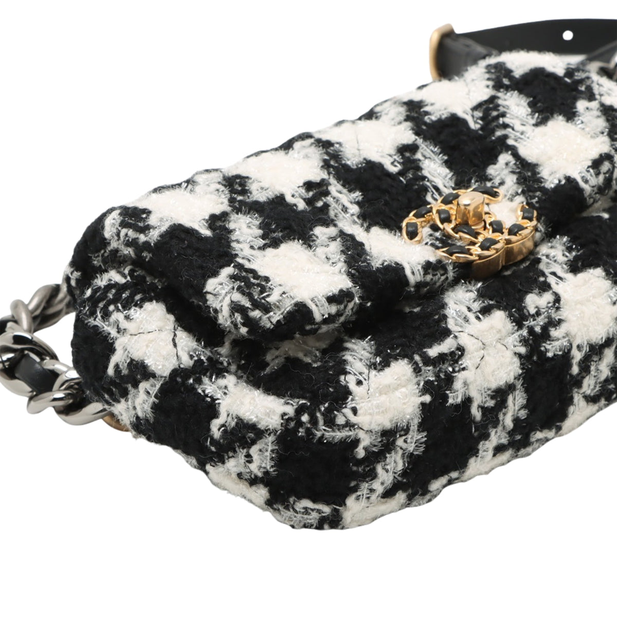 Chanel Houndstooth Tweed 19 Belt Bag