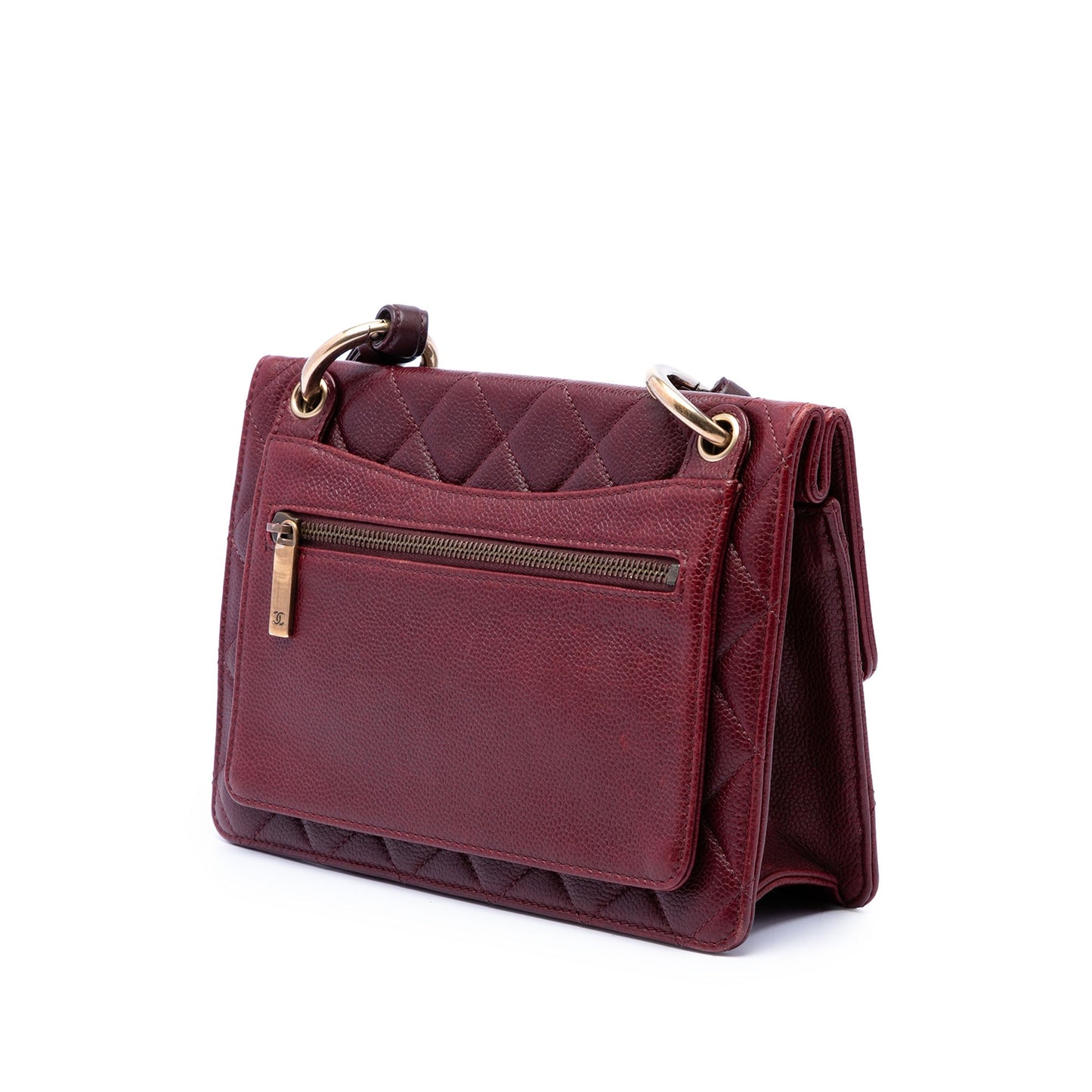 Chanel Paris Edinburgh Quilted Caviar Retro Class Flap