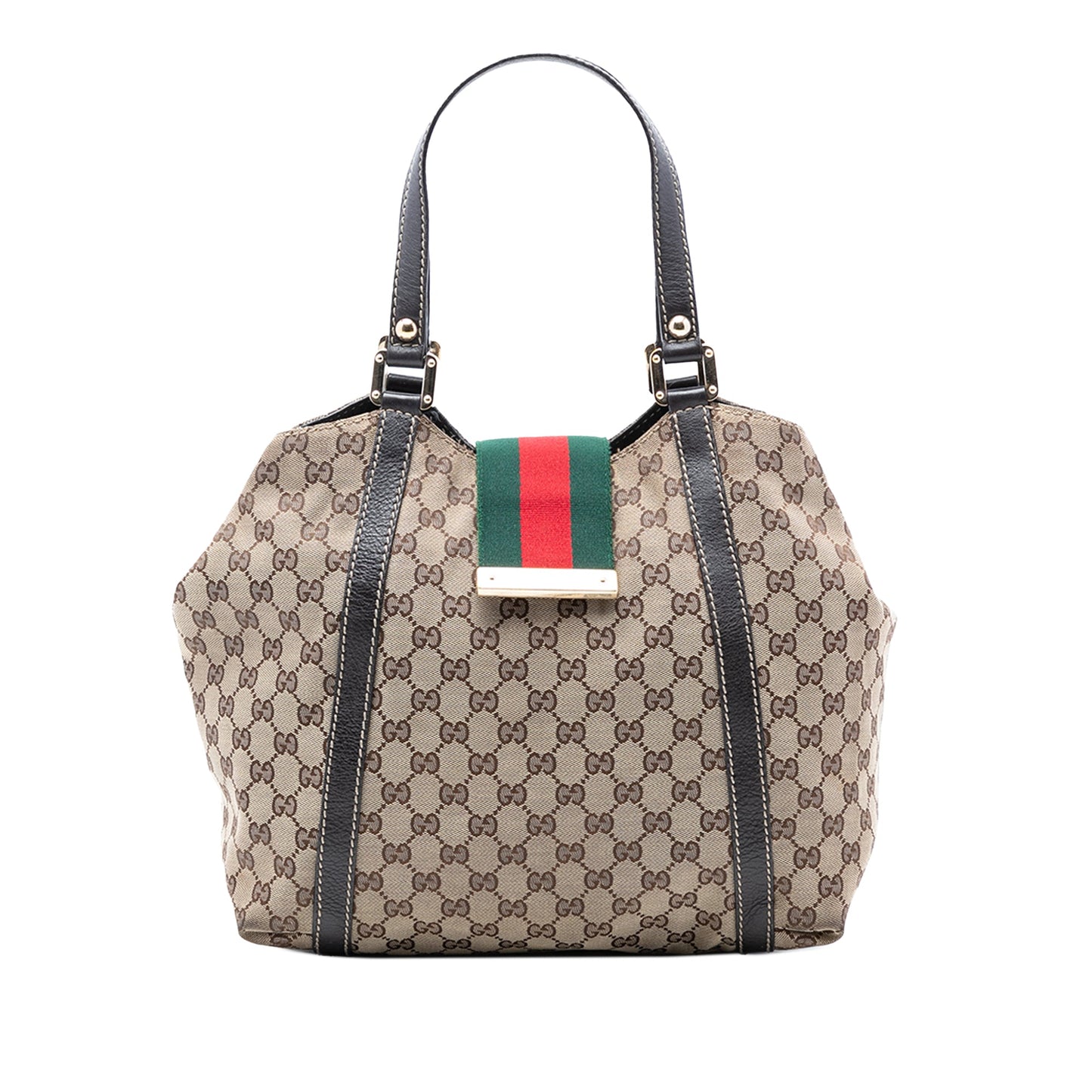 Gucci GG Canvas Web New Ladies Tote