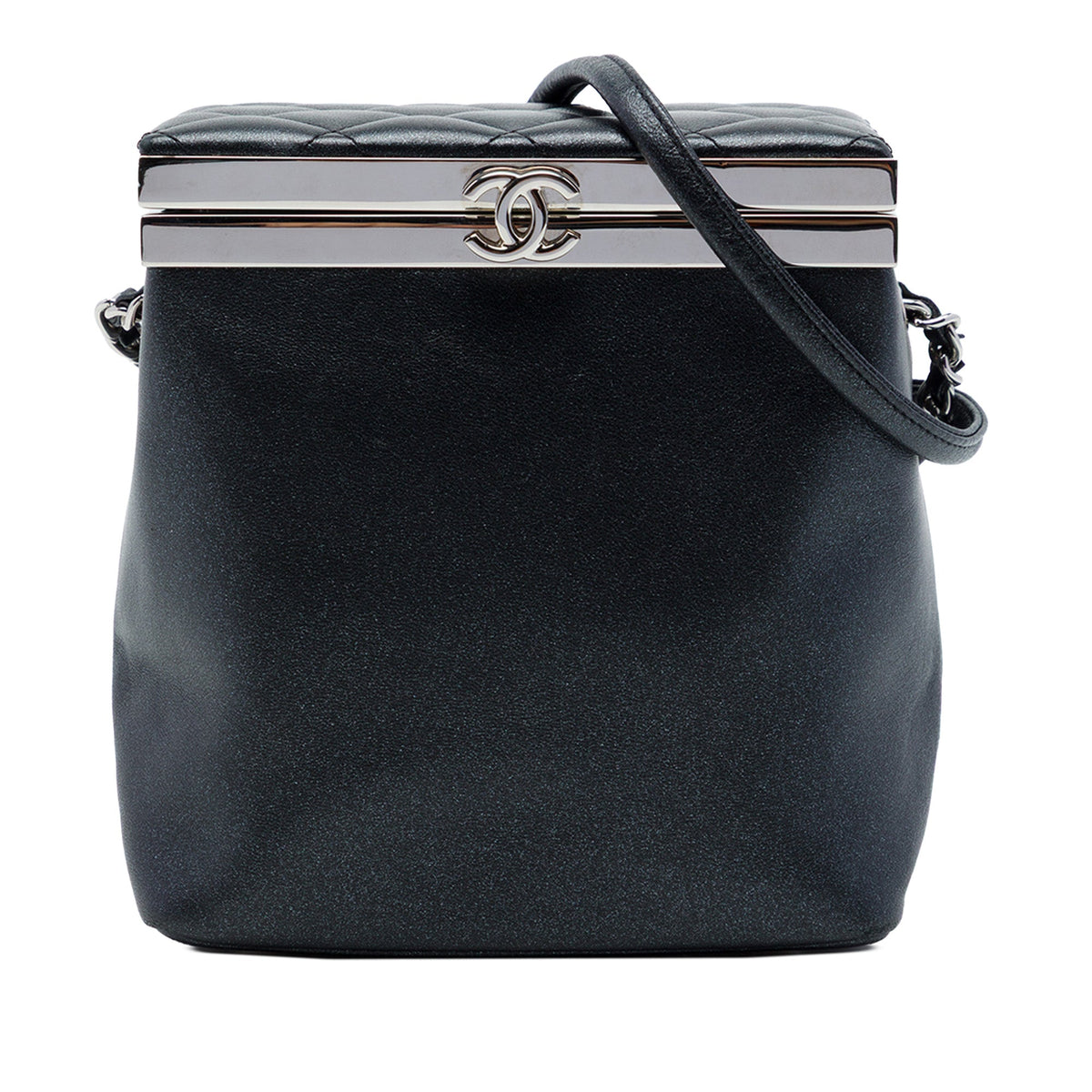 Chanel CC Metallic Calfskin Vanity Case