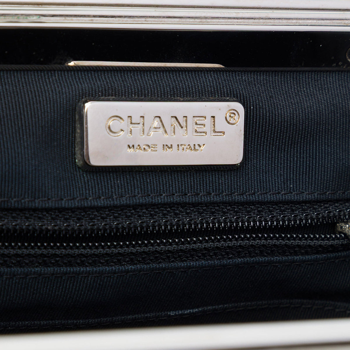 Chanel CC Metallic Calfskin Vanity Case