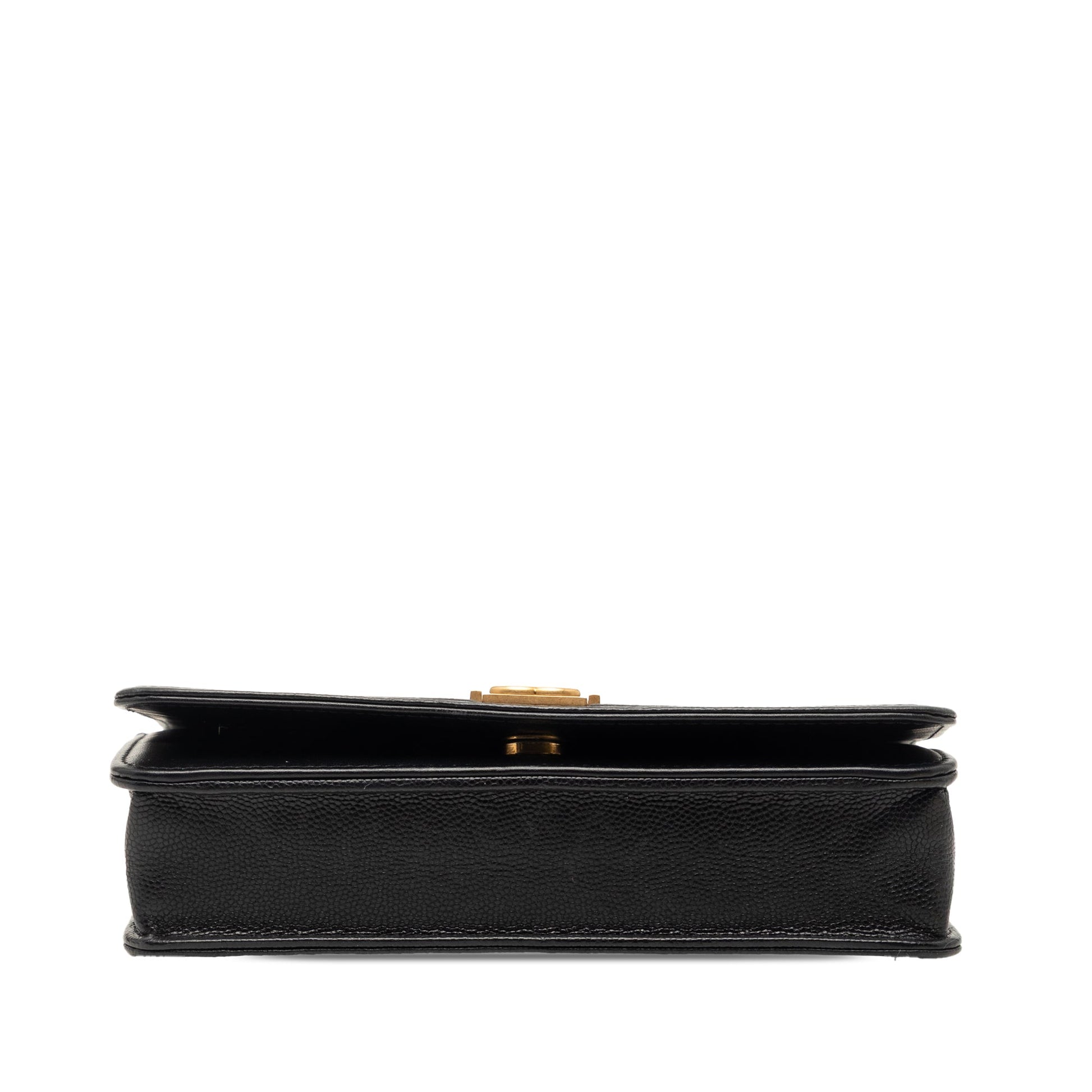 Chanel Quilted Caviar Boy Wallet on Chain