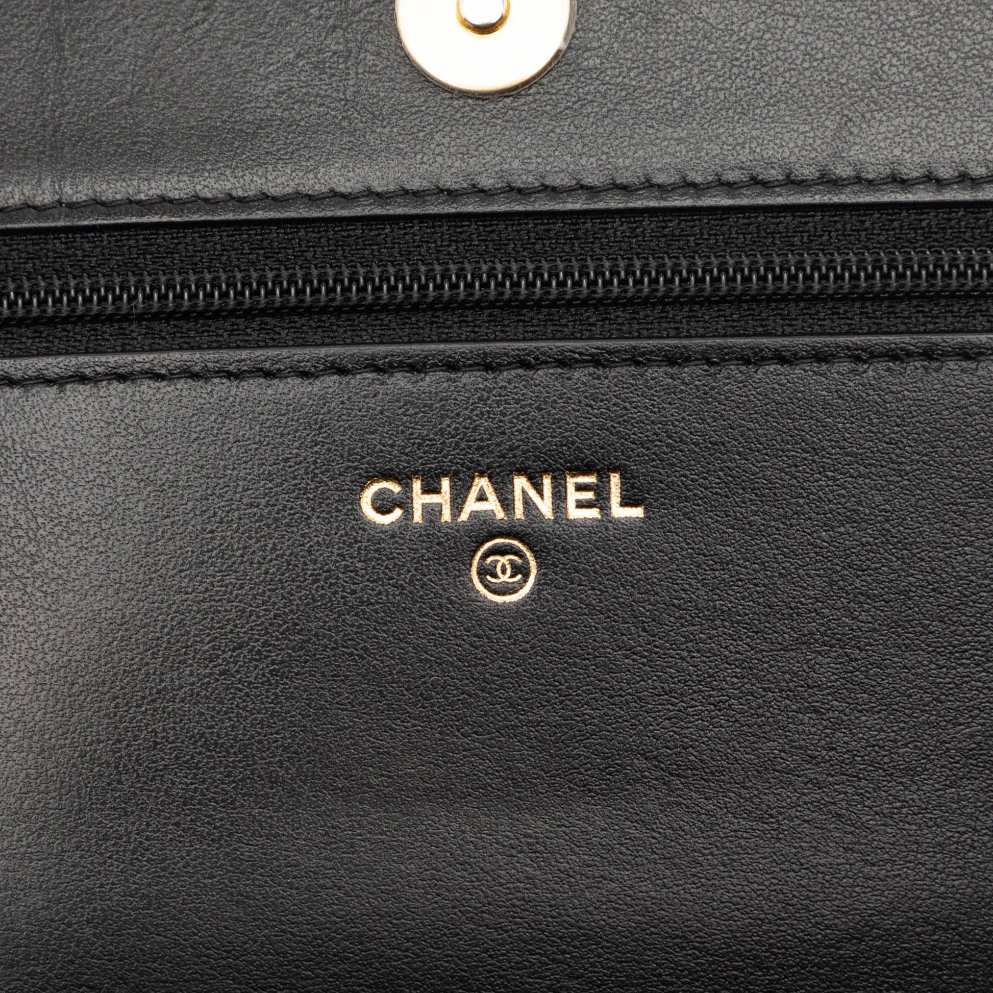Chanel Quilted Caviar Boy Wallet on Chain