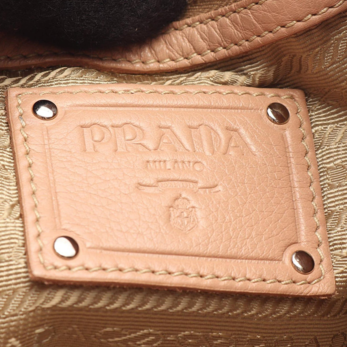 Prada Vitello Daino Open Convertible Tote — Pink
