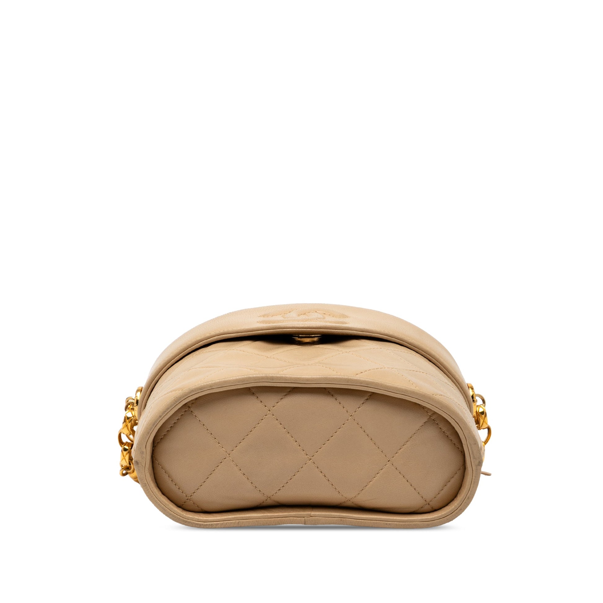 Chanel CC Quilted Lambskin Tassel Chain Vanity Bag