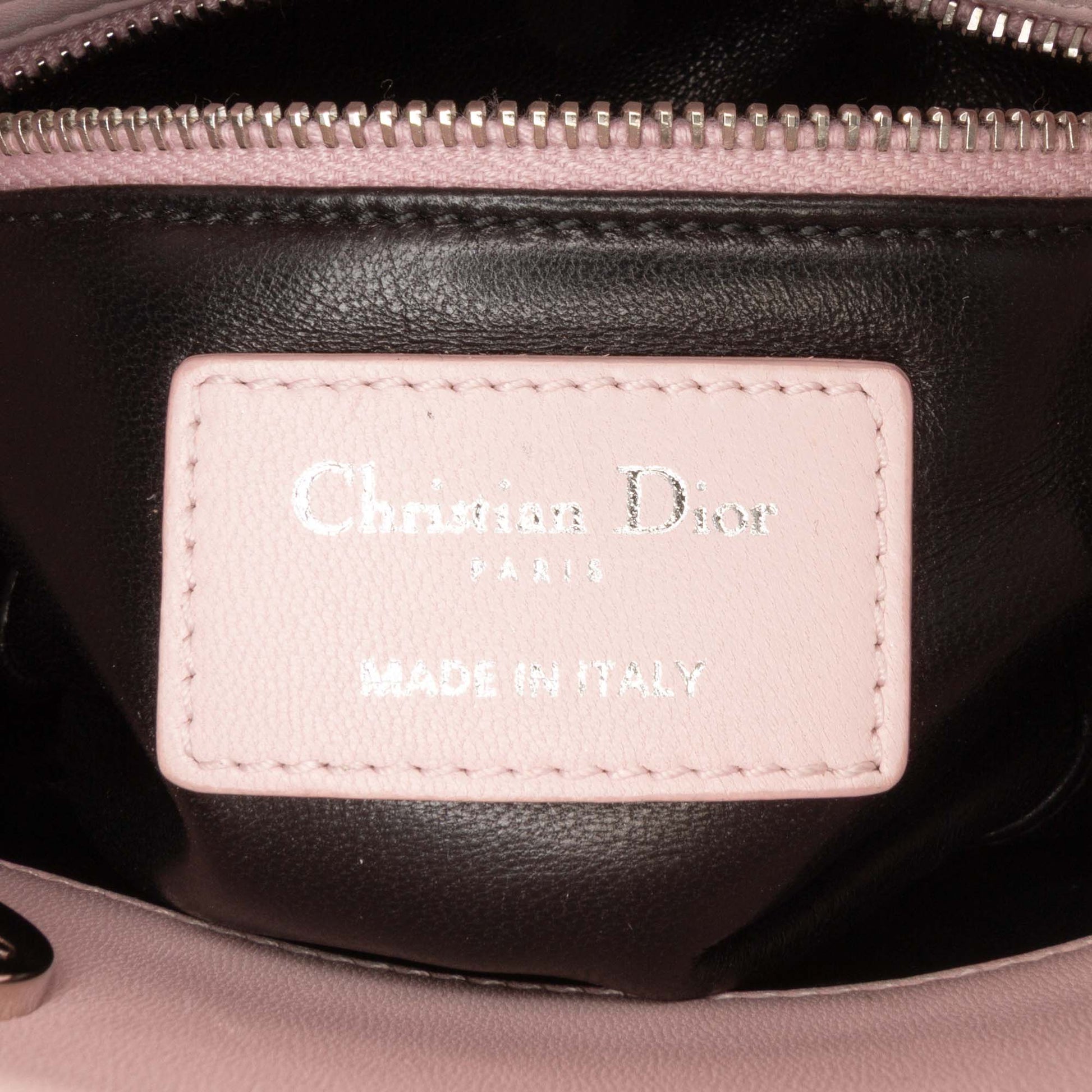 Dior Mini Calfskin Sequin Embellished Lady Dior