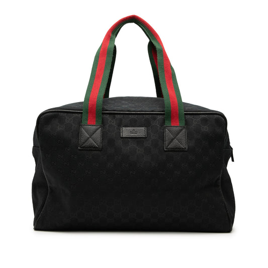 Gucci GG Canvas Web Travel Bag
