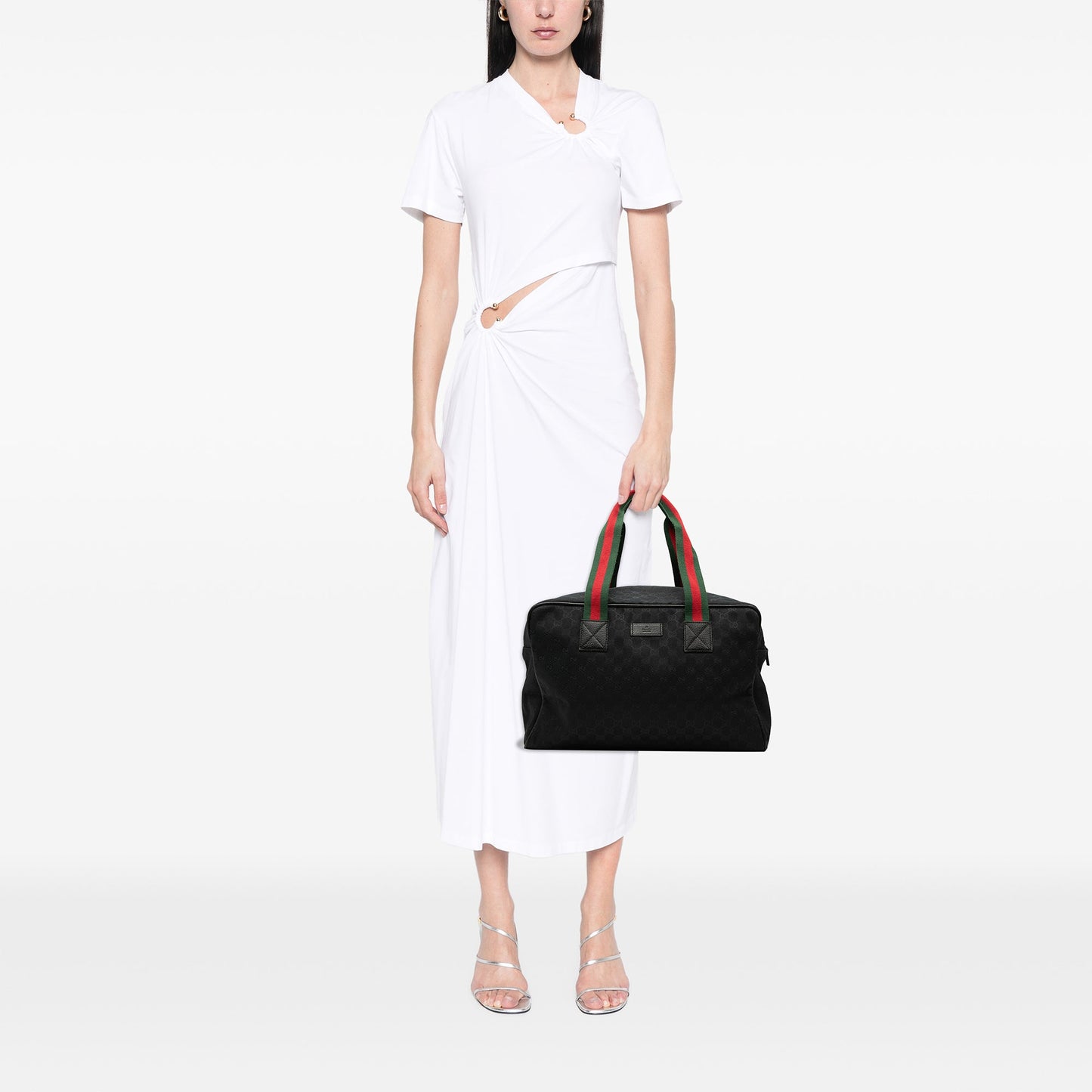 Gucci GG Canvas Web Travel Bag