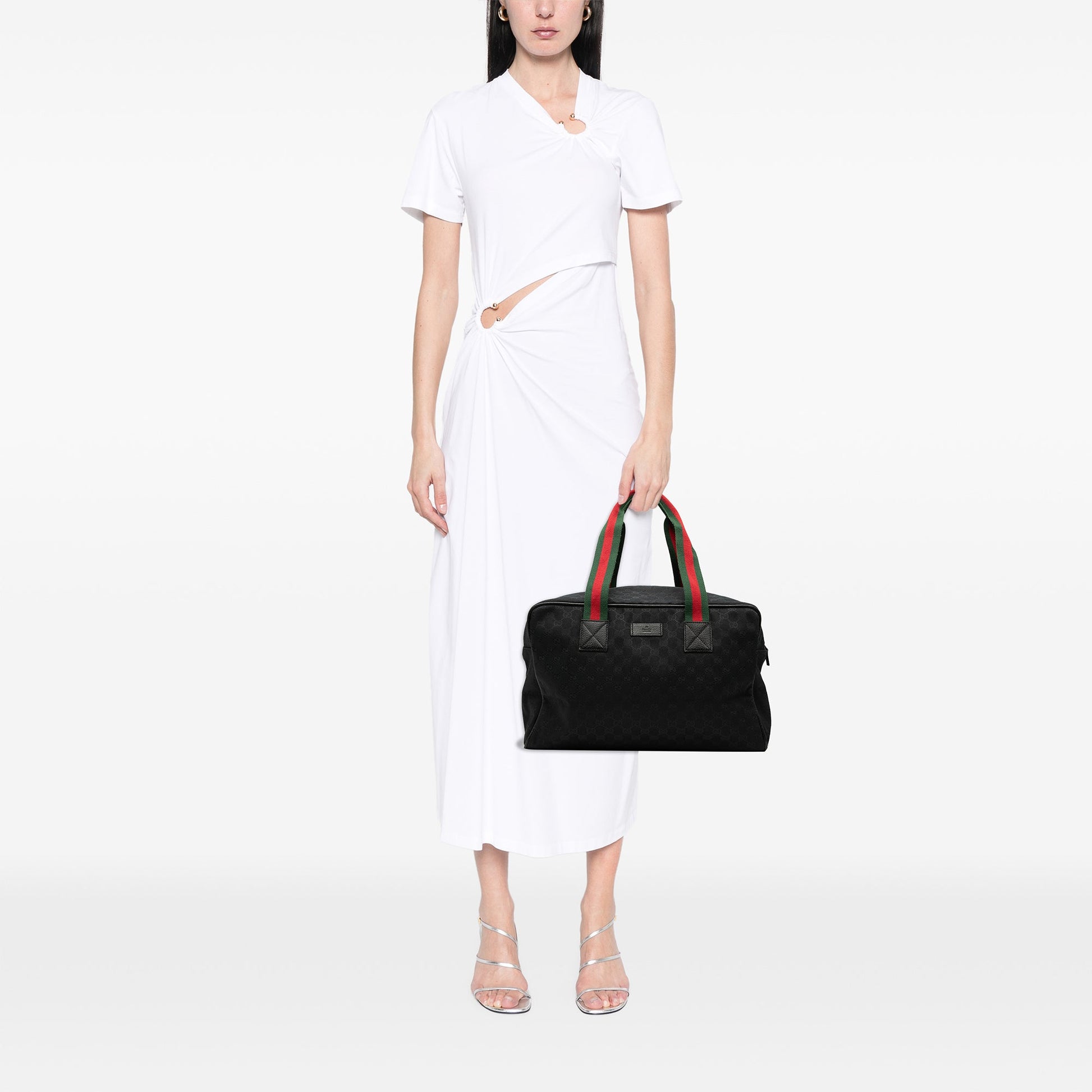 Gucci GG Canvas Web Travel Bag