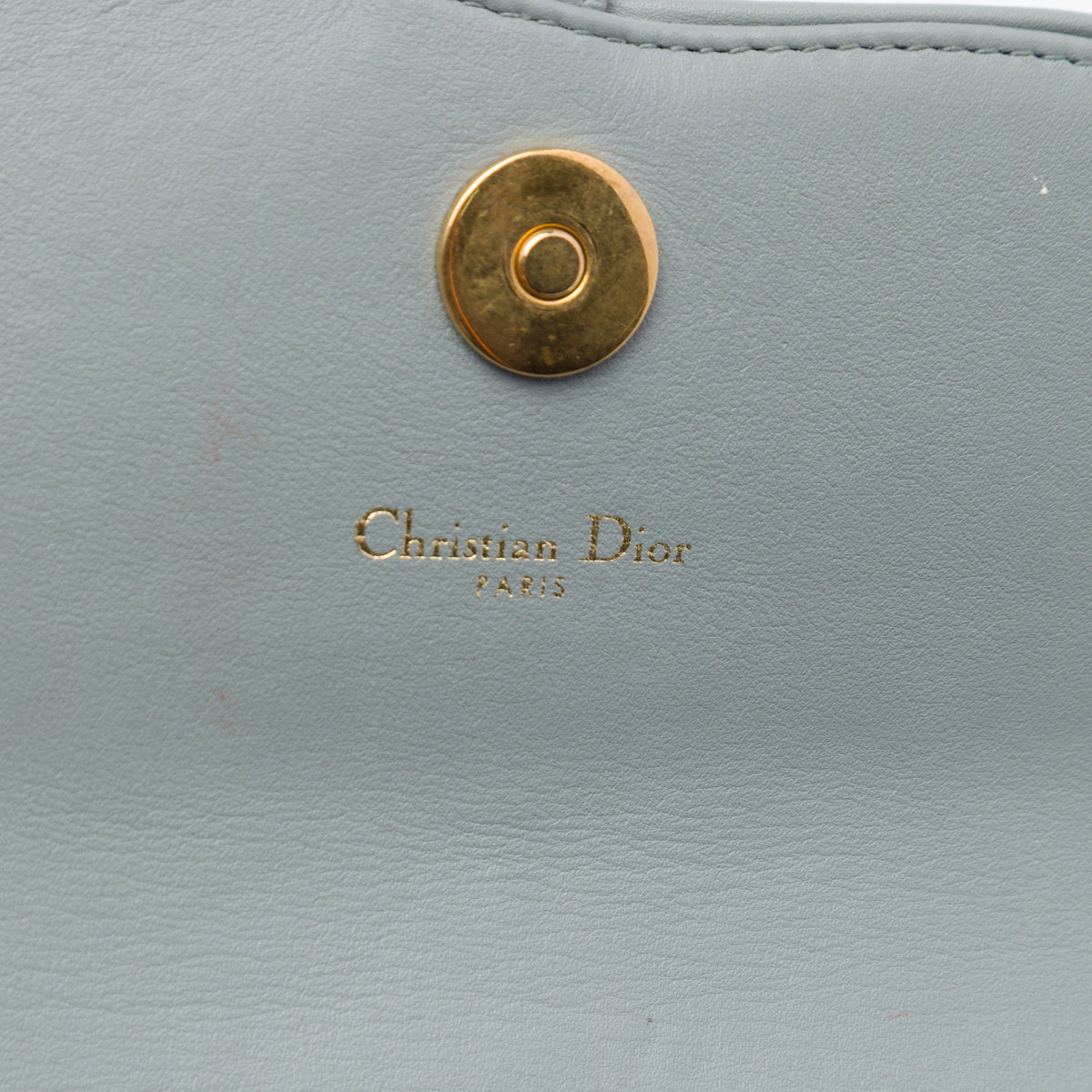 Dior Oblique Canvas Saddle Wallet On Chain — Gray