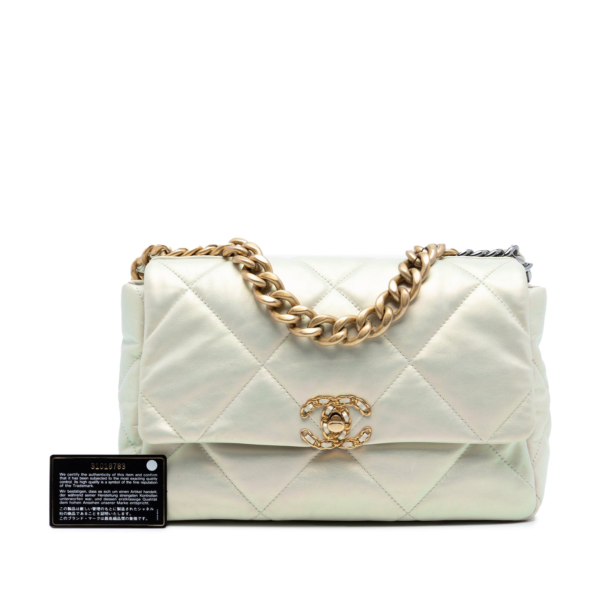 Chanel Large Iridescent Lambskin 19 Flap