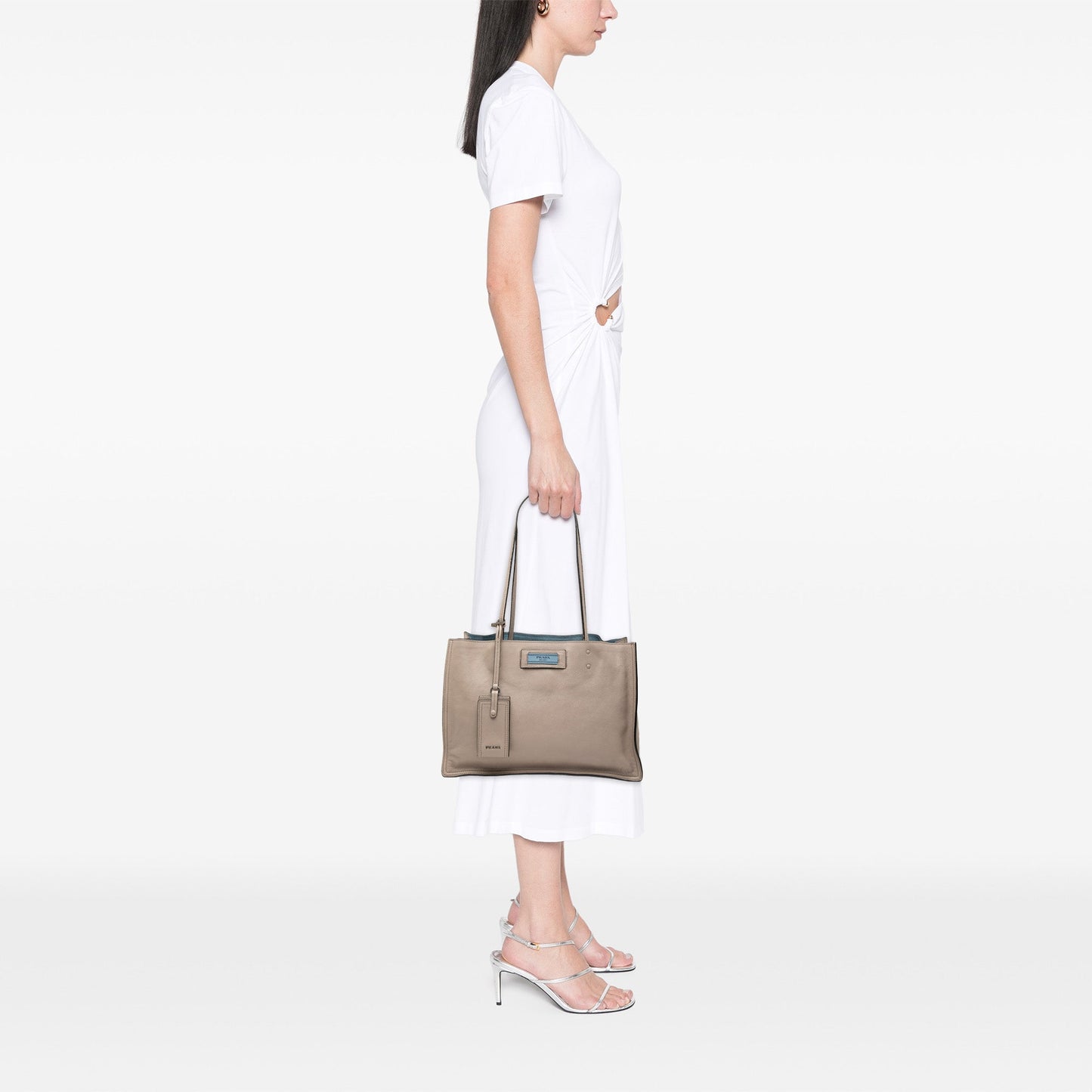 Prada Glace Calf Etiquette Tote