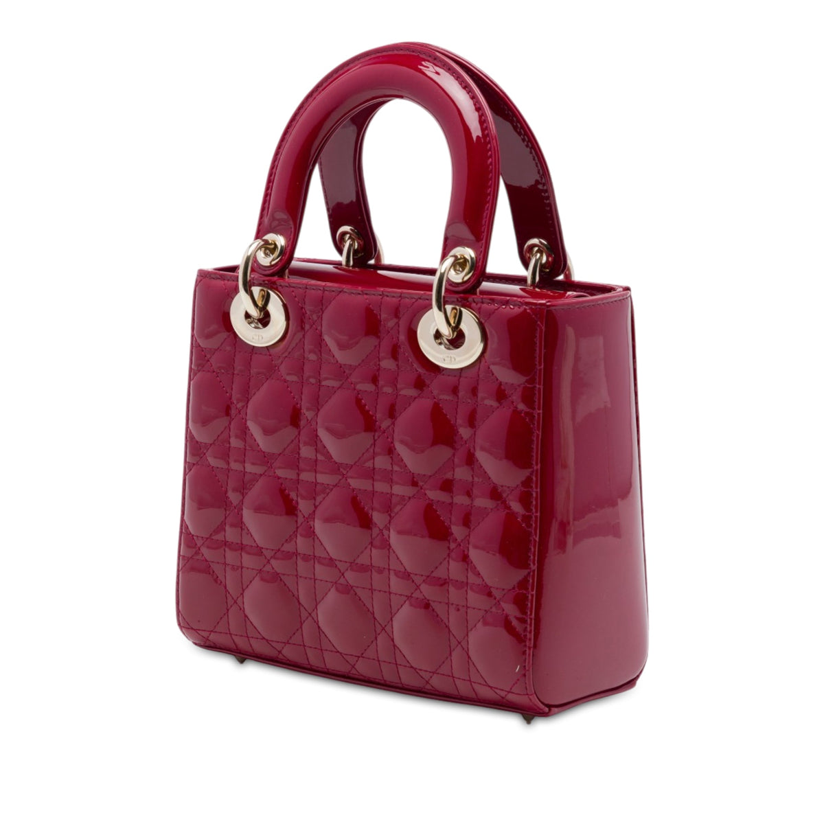 Dior Small Patent Cannage Lady Dior