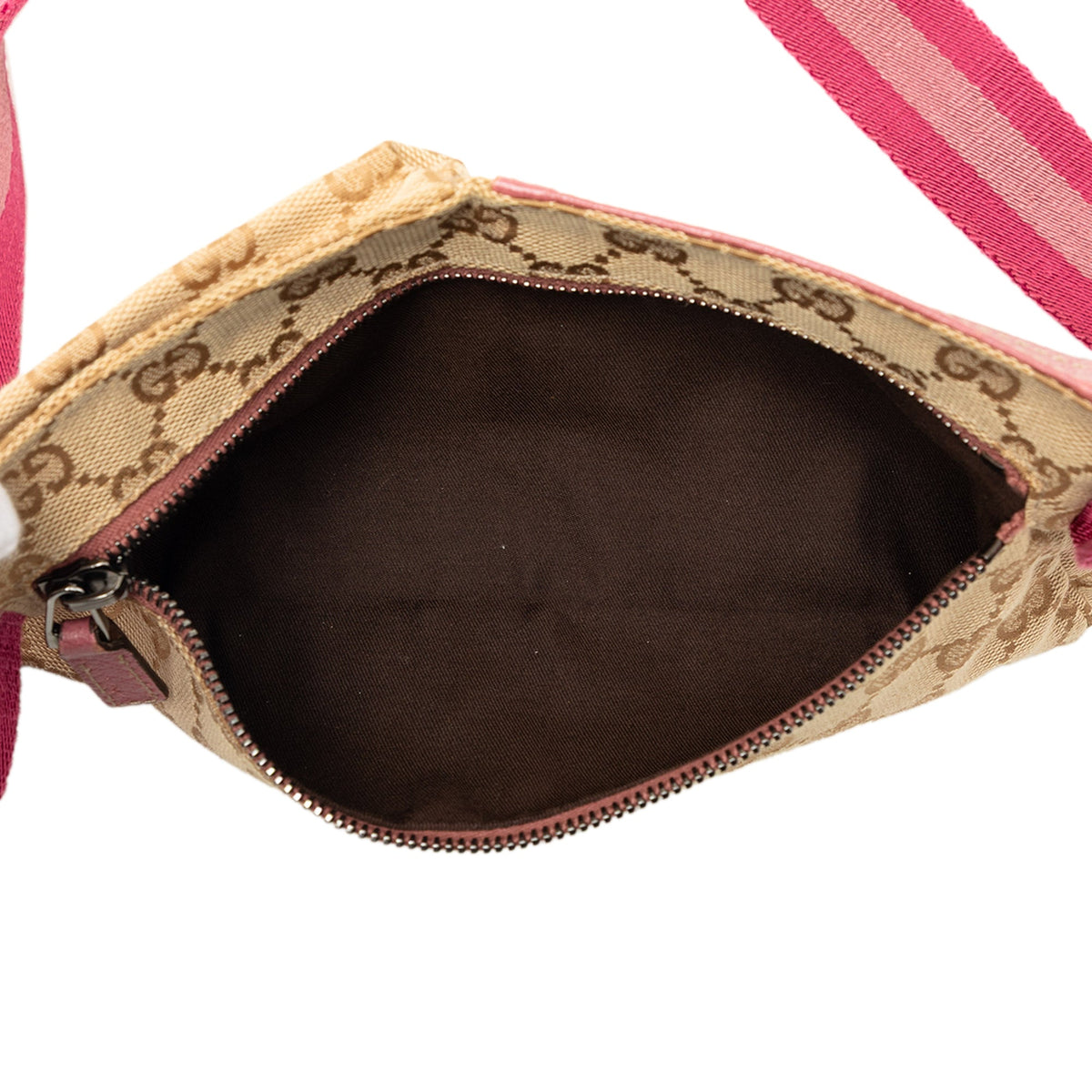 Gucci GG Canvas Web Double Pocket Belt Bag