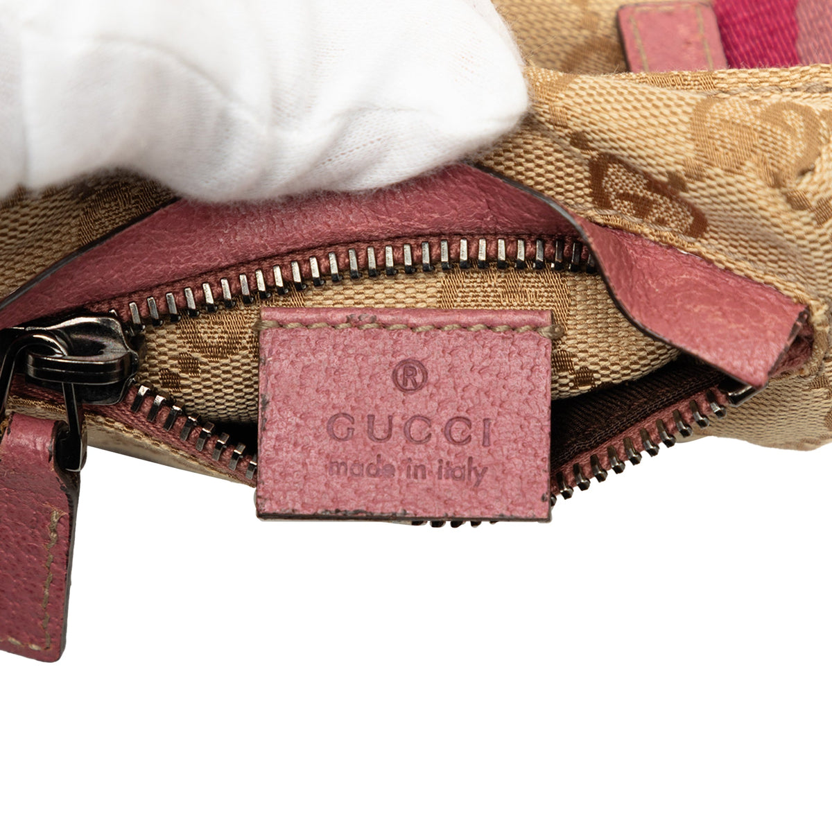 Gucci GG Canvas Web Double Pocket Belt Bag