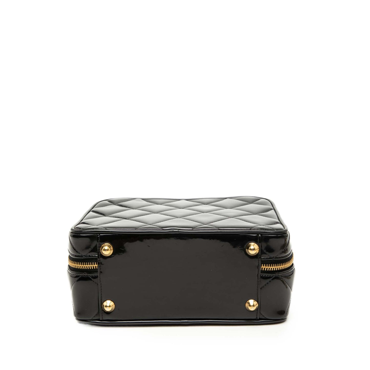 Chanel Quilted Patent Vanity Case