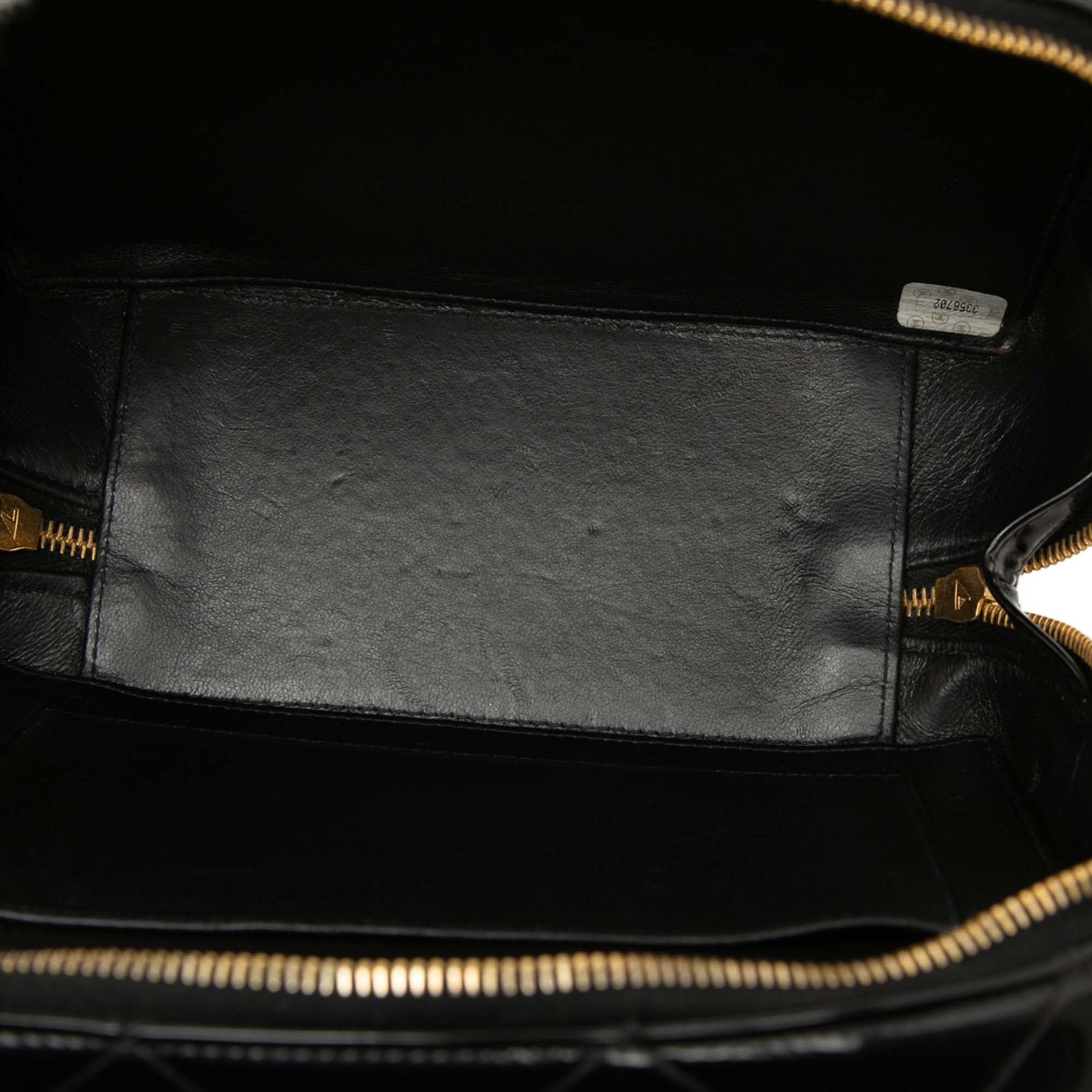 Chanel Quilted Patent Vanity Case