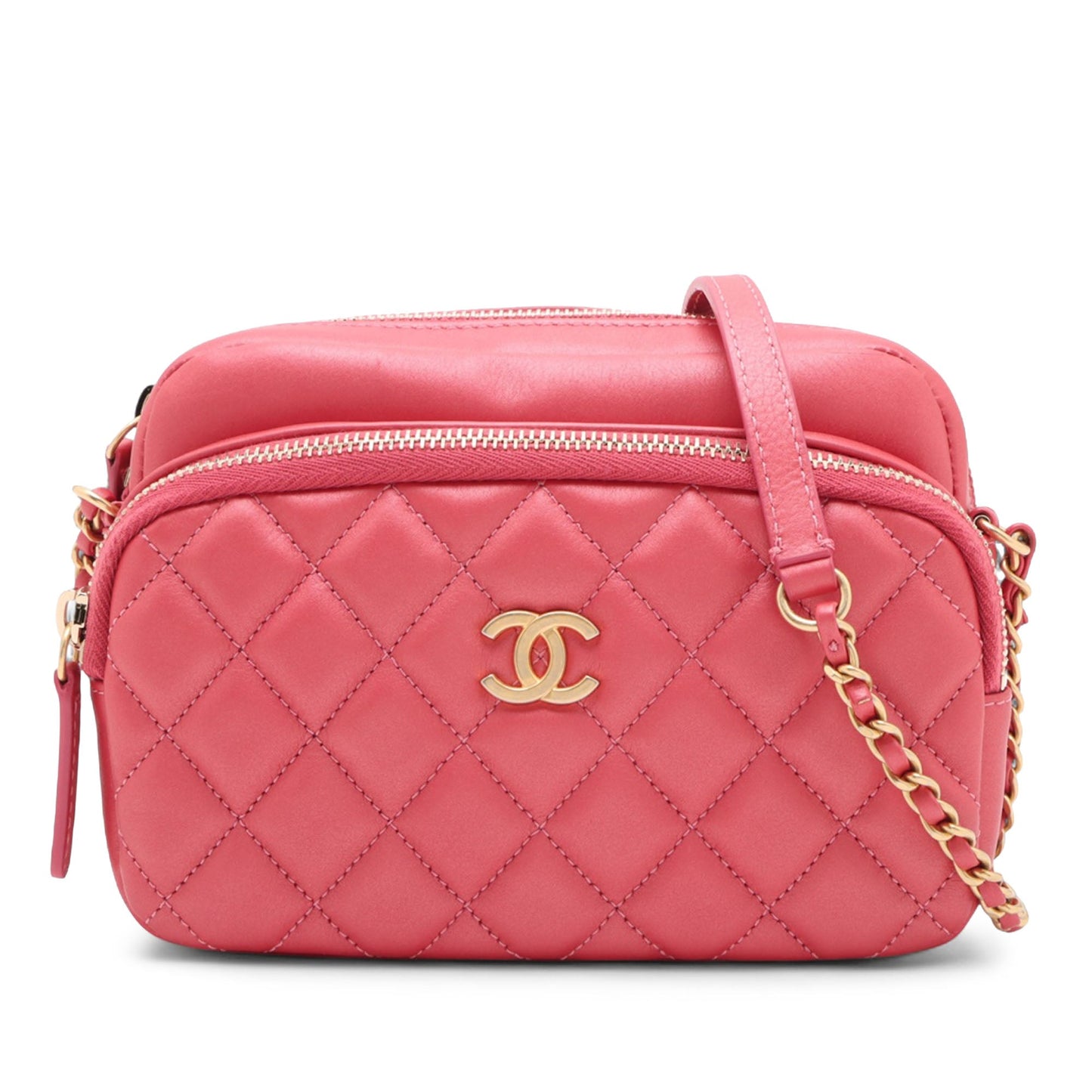 Chanel Quilted Lambskin Day Trips Camera Bag