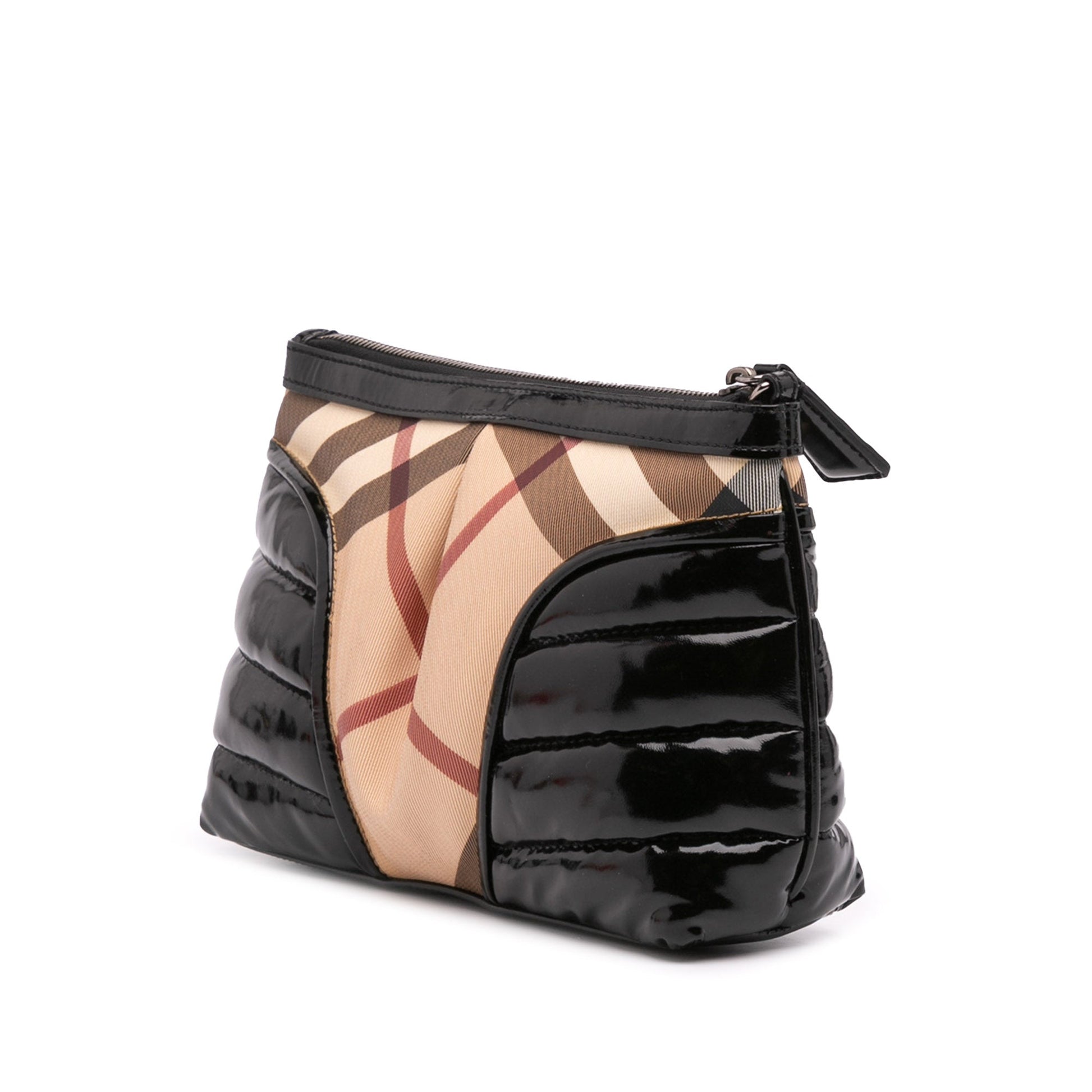 Burberry Supernova Check Coated Canvas Clutch