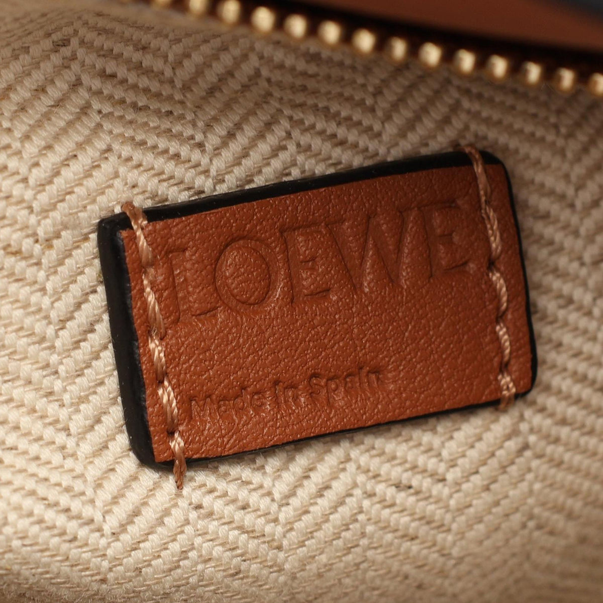 LOEWE Mini Tricolor Calfskin Puzzle Satchel