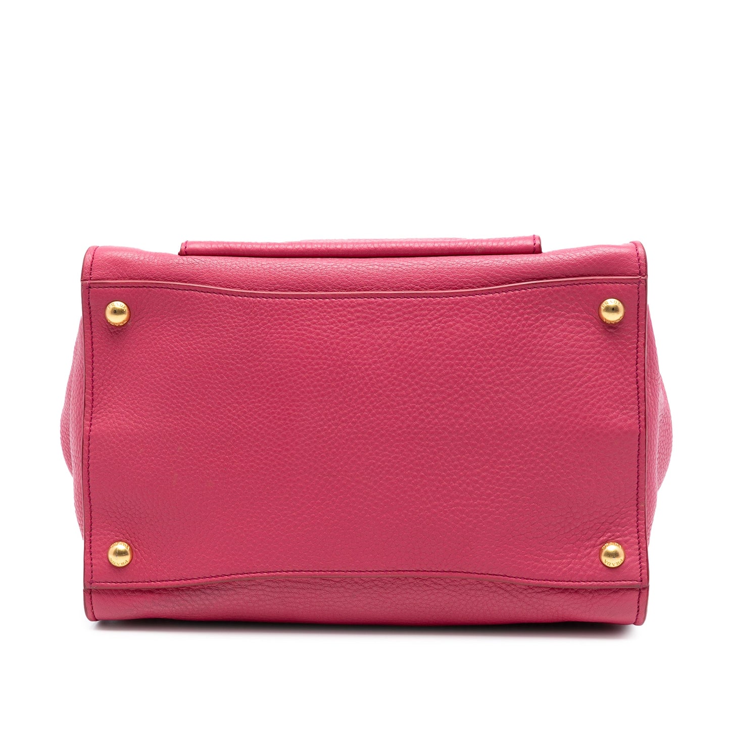 Prada Vitello Daino Front Pocket Open Convertible Tote