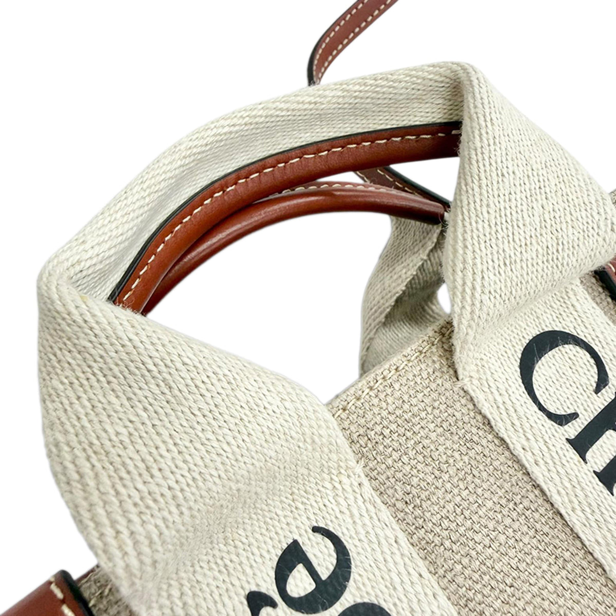 Chloé Mini Canvas Woody Satchel