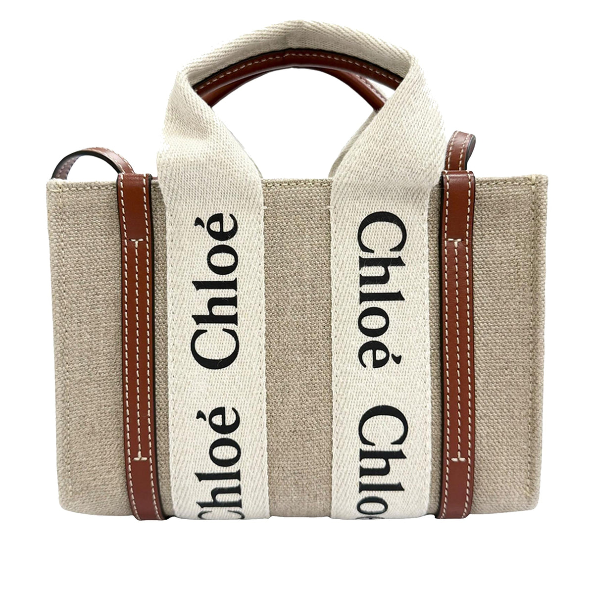Chloé Mini Canvas Woody Satchel