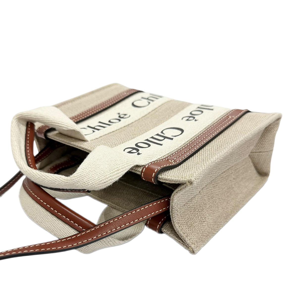 Chloé Mini Canvas Woody Satchel