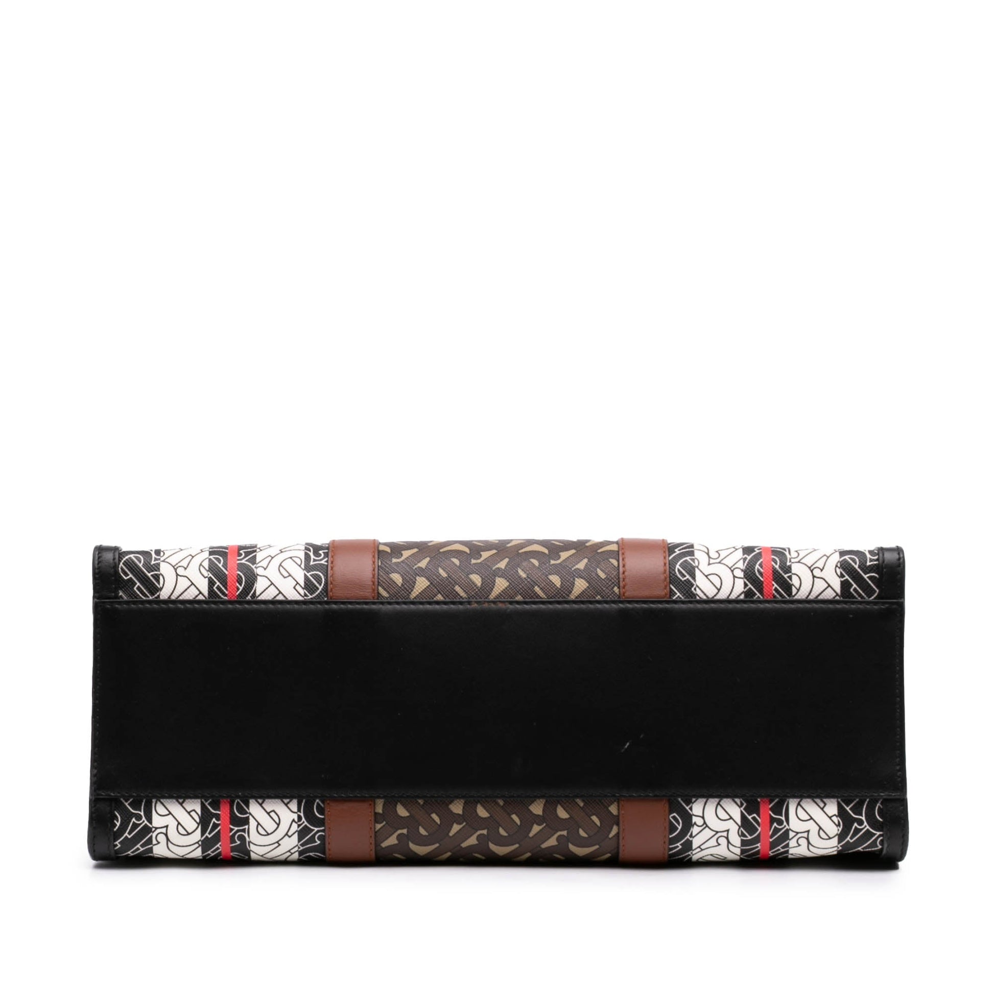 Burberry TB Monogram E Canvas Stripe Book Tote