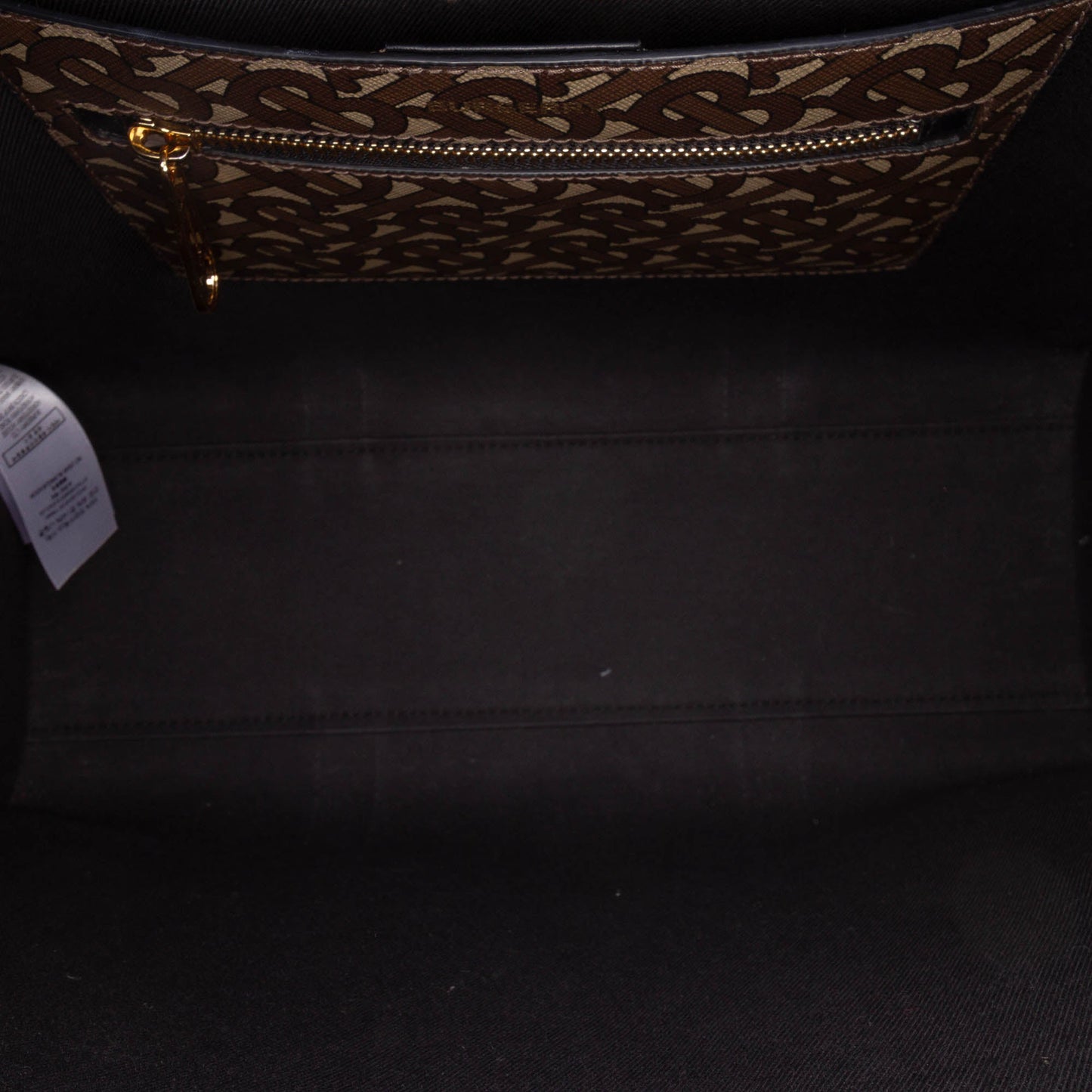 Burberry TB Monogram E Canvas Stripe Book Tote
