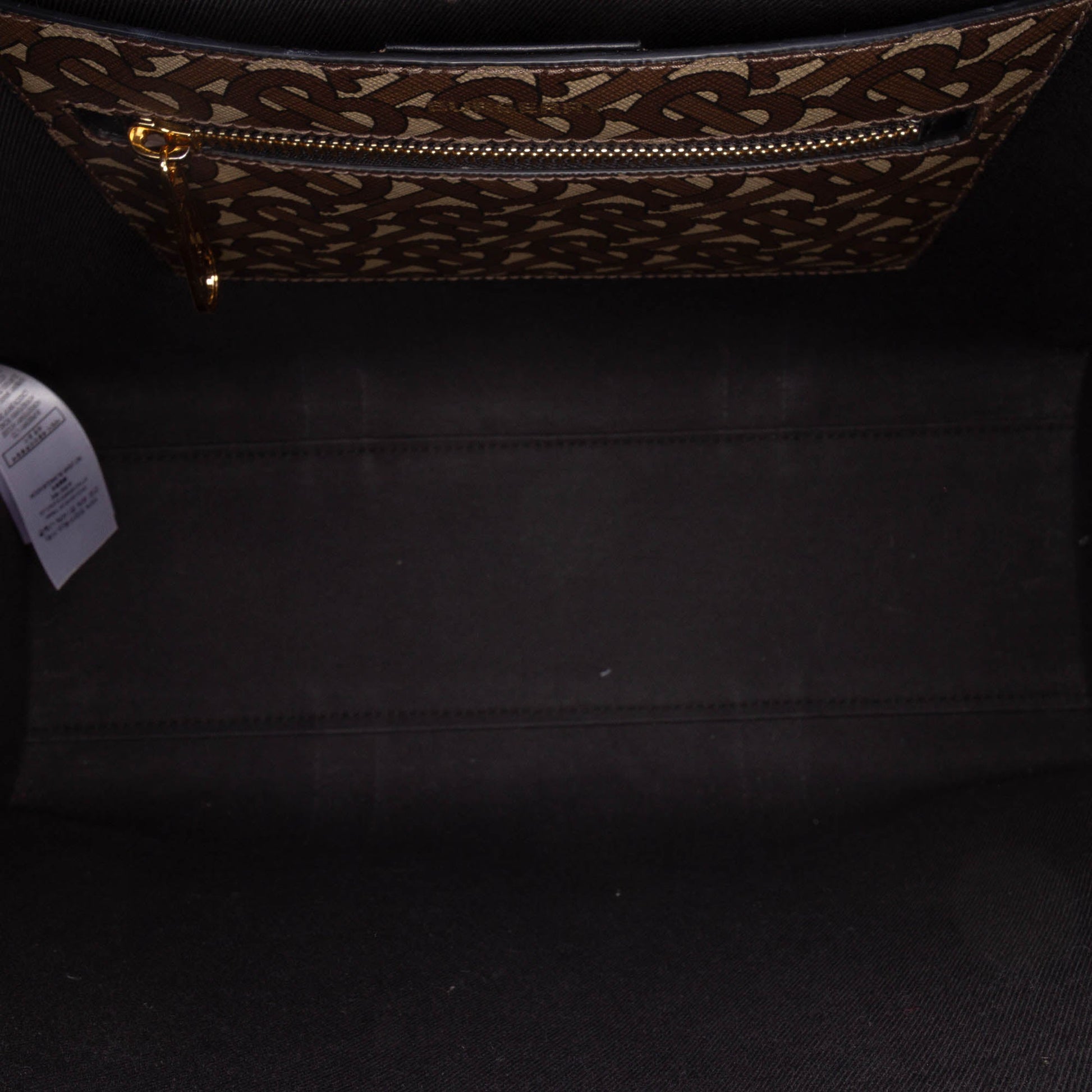 Burberry TB Monogram E Canvas Stripe Book Tote