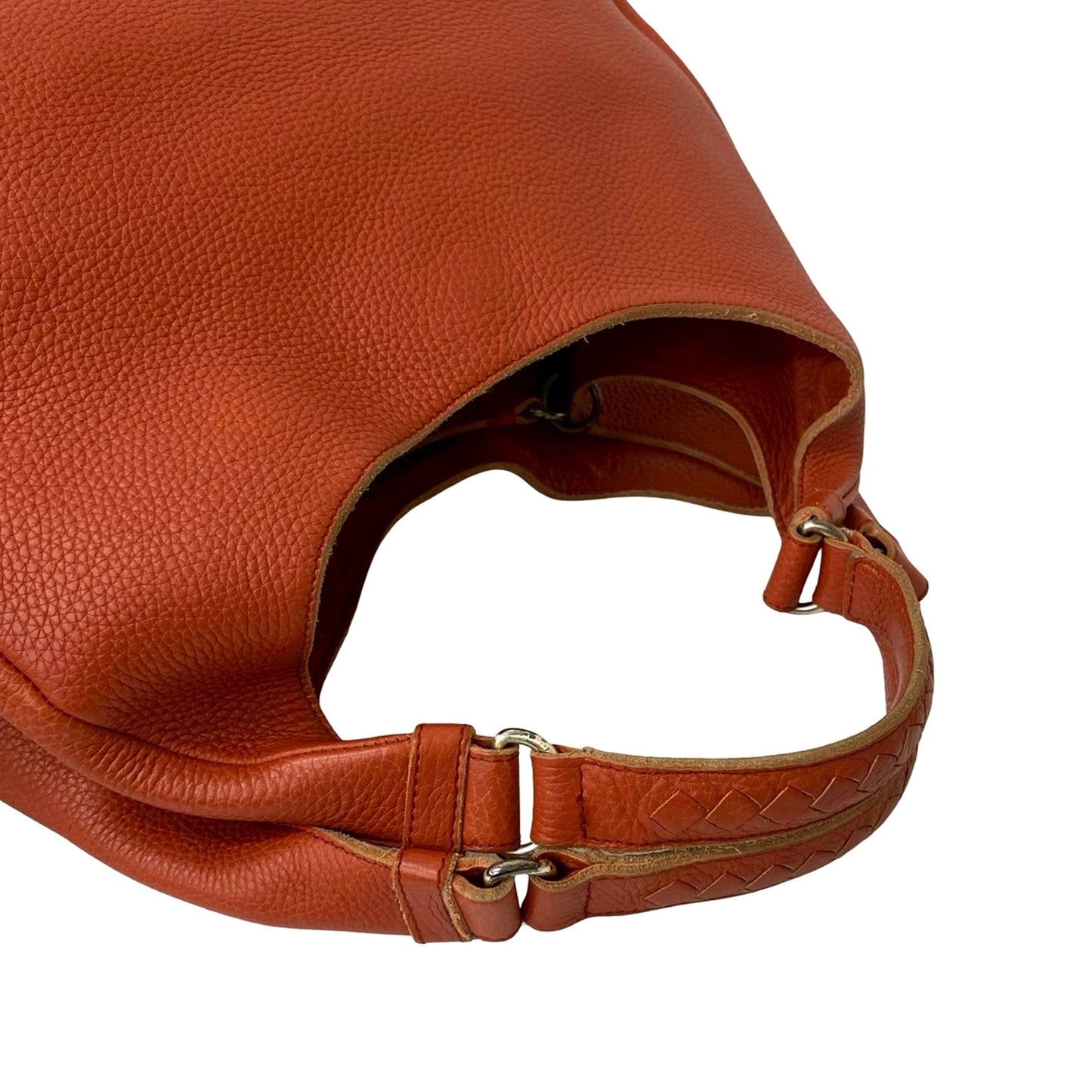 Bottega Veneta Medium Intrecciato Trimmed Nappa Campana Hobo