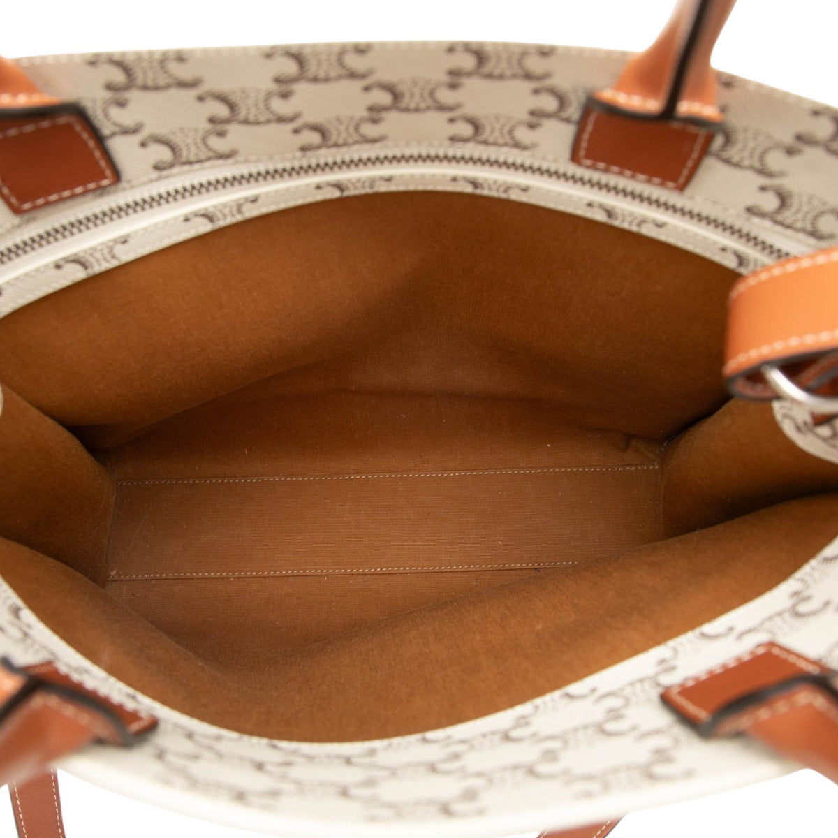 Celine Medium Triomphe Coated Canvas Vertical Cabas Tote