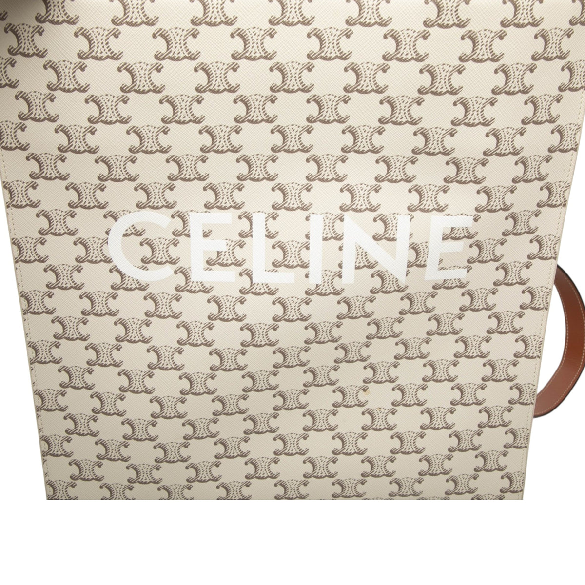Celine Medium Triomphe Coated Canvas Vertical Cabas Tote