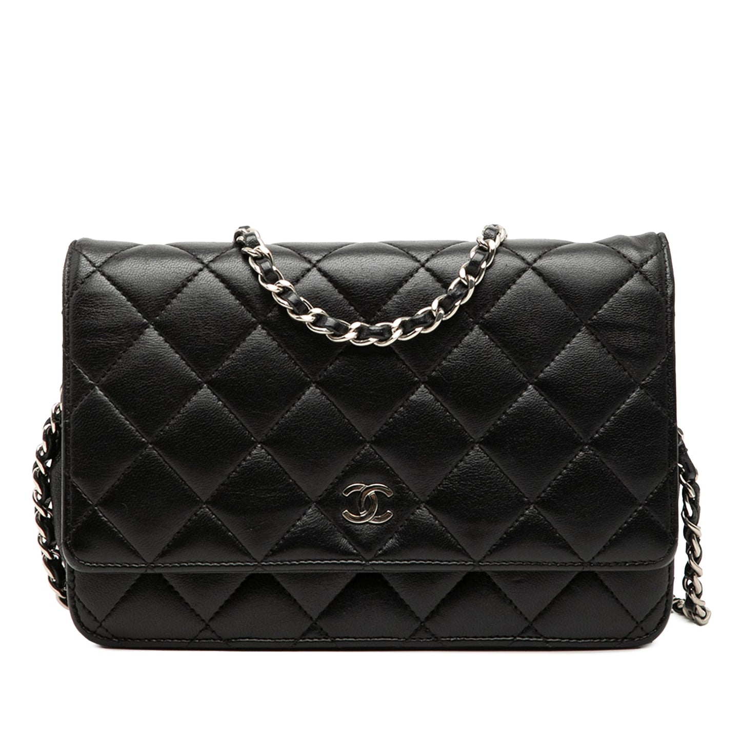 Chanel CC Quilted Lambskin Wallet On Chain