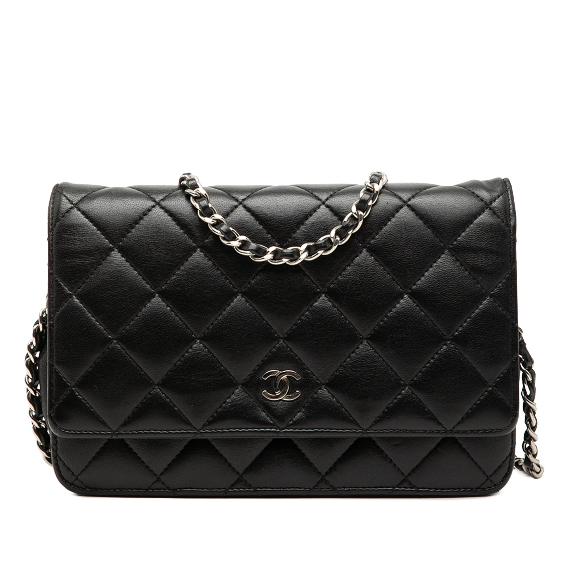 Chanel CC Quilted Lambskin Wallet On Chain