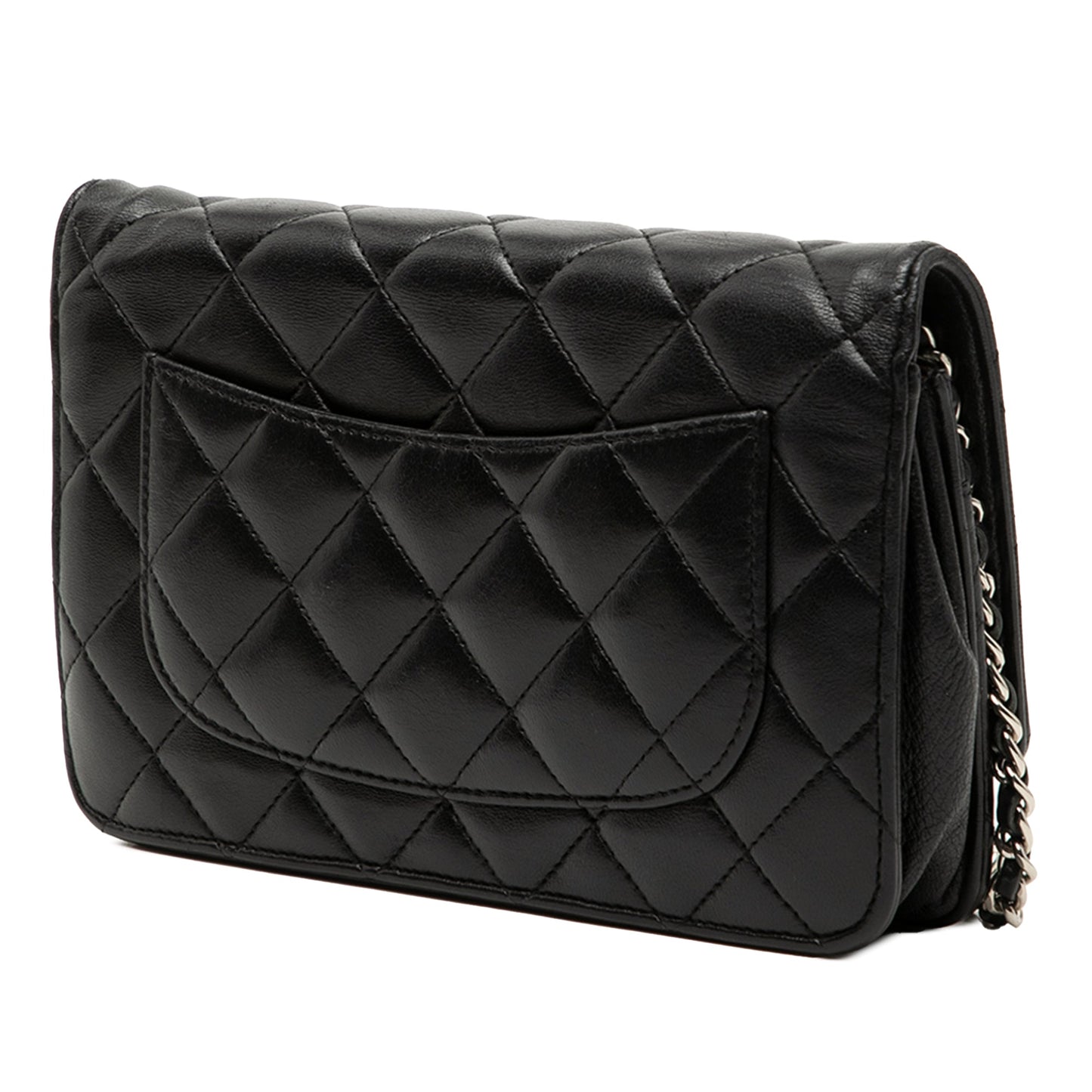 Chanel CC Quilted Lambskin Wallet On Chain