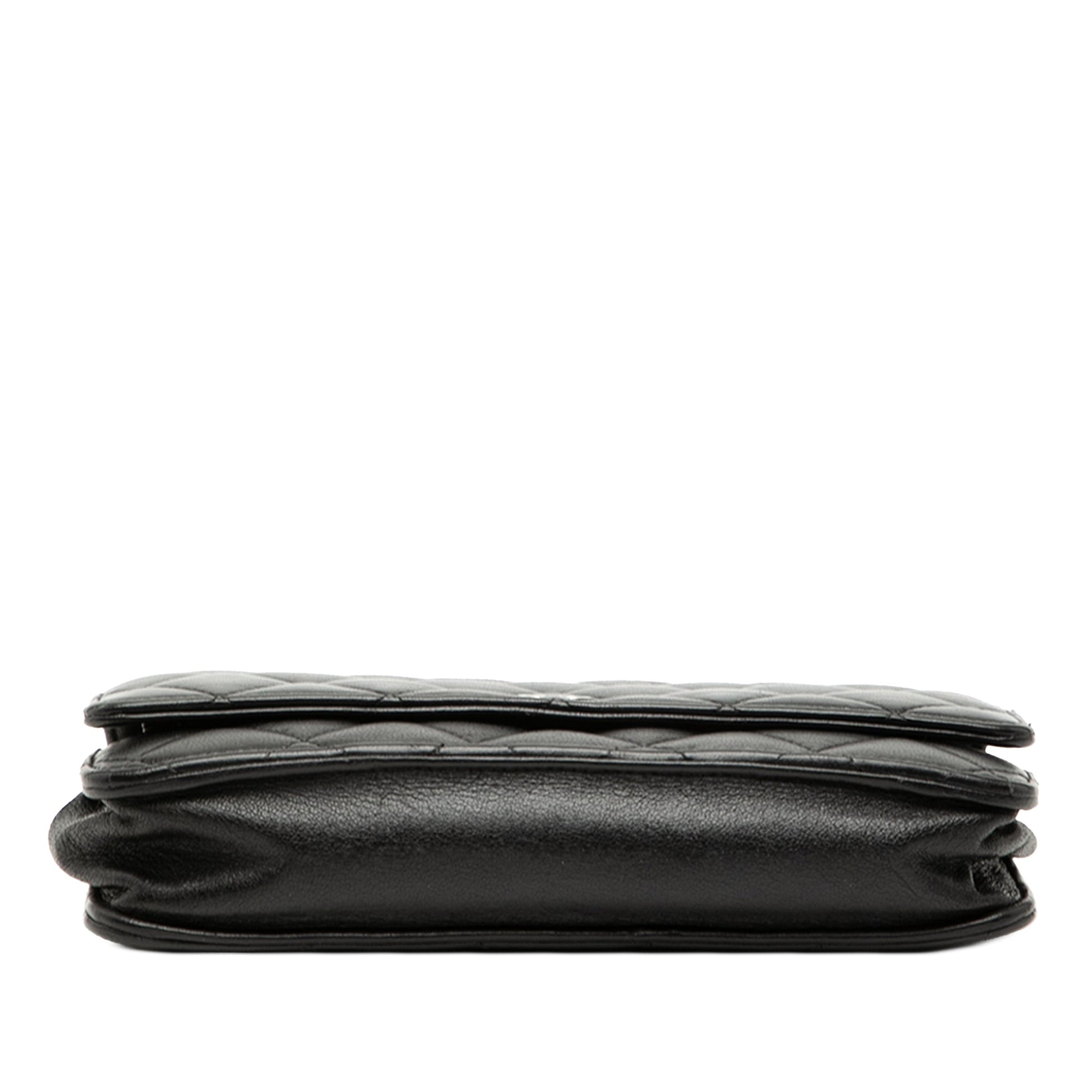Chanel CC Quilted Lambskin Wallet On Chain