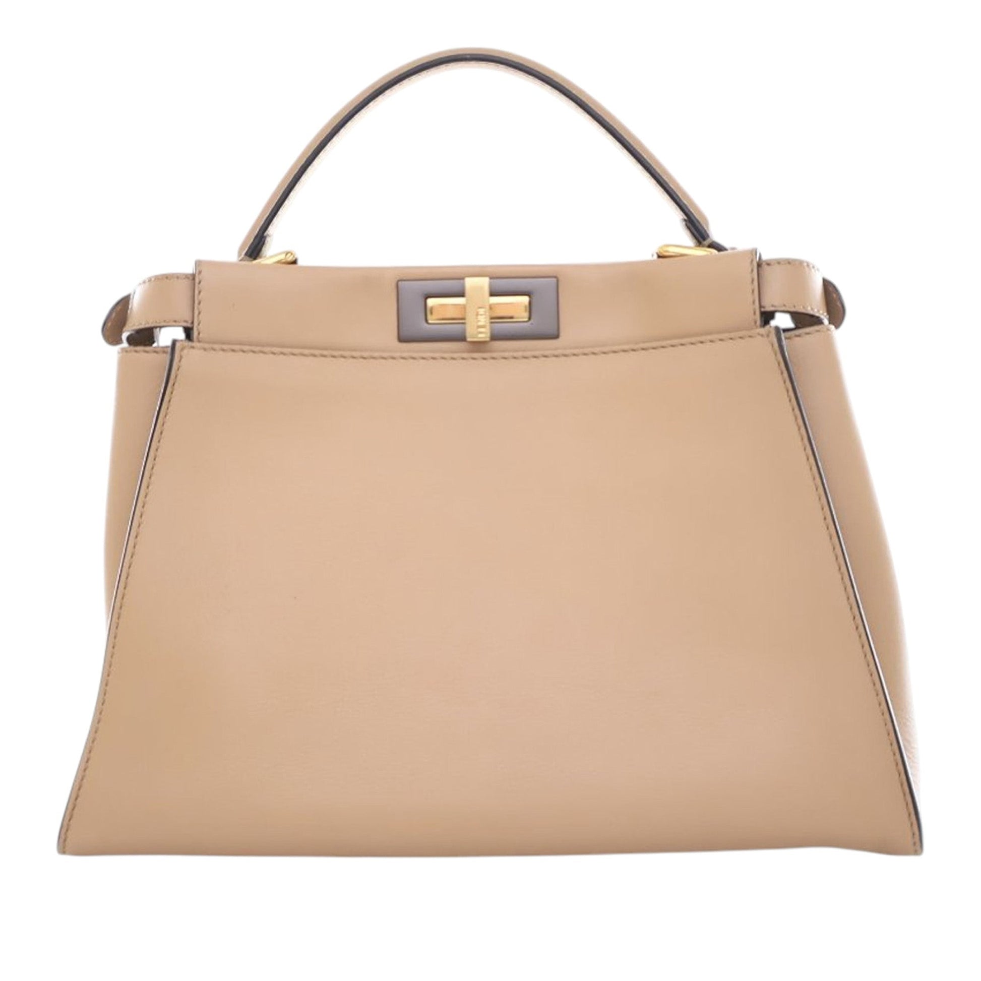 Fendi Medium Leather Peekaboo Iconic Satchel