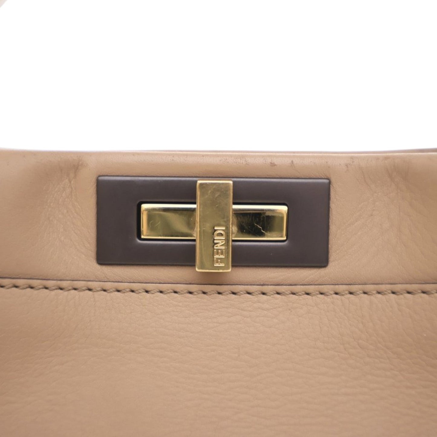 Fendi Medium Leather Peekaboo Iconic Satchel