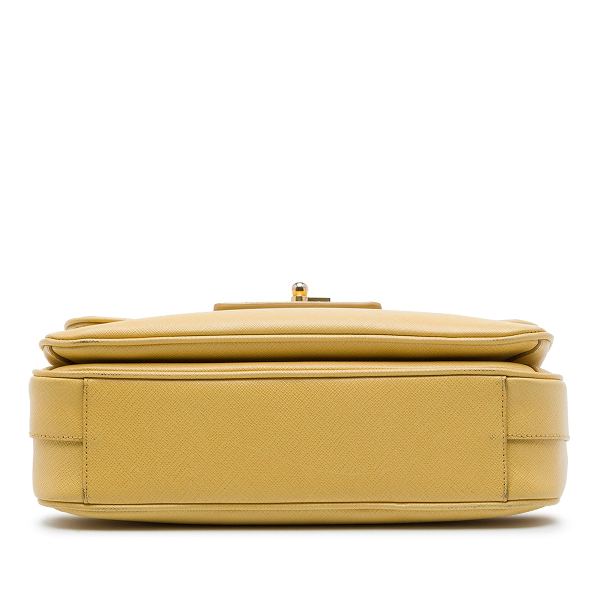 Prada Saffiano Lux Top Handle Satchel — Yellow
