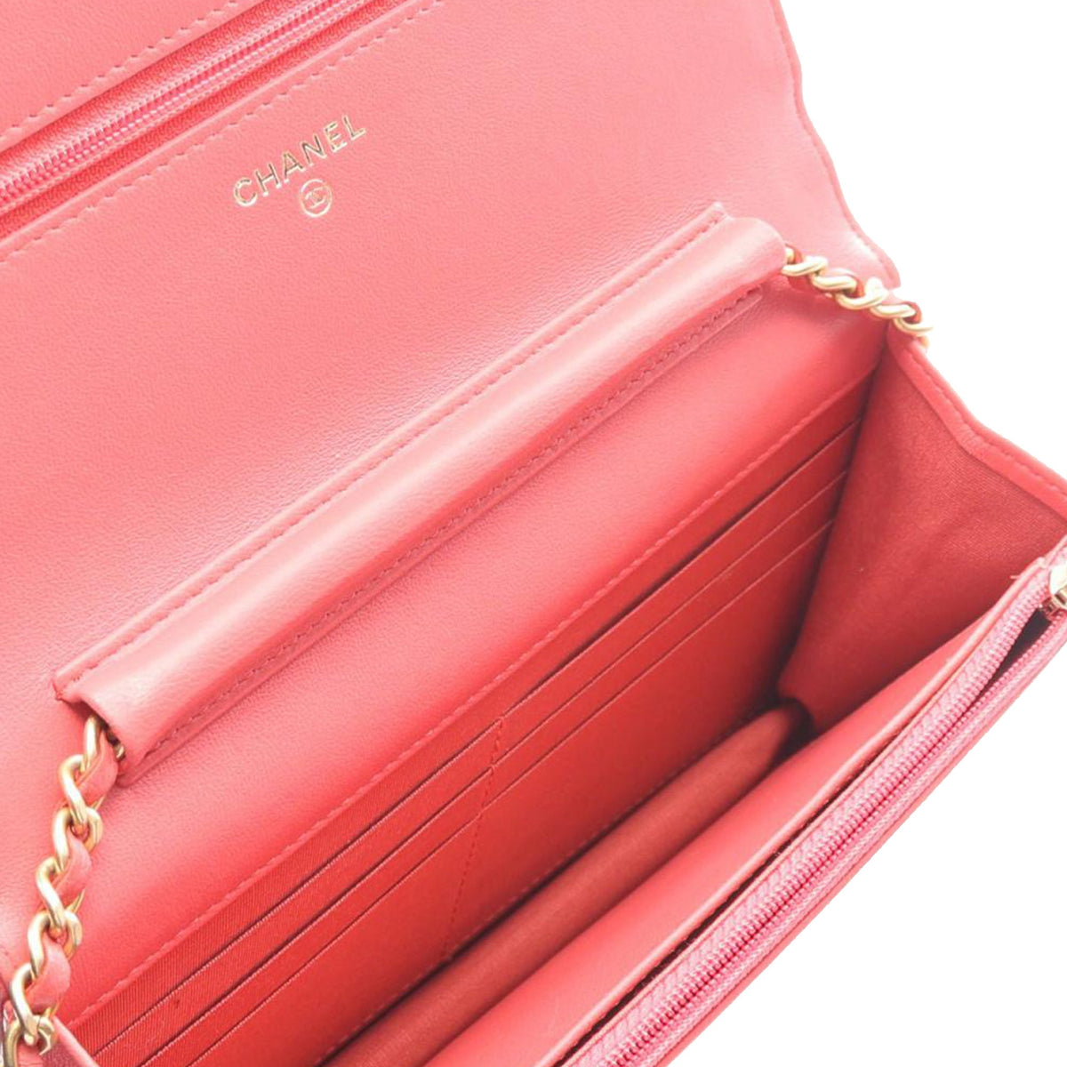 Chanel CC Quilted Lambskin Lucky Charms Wallet On Chain