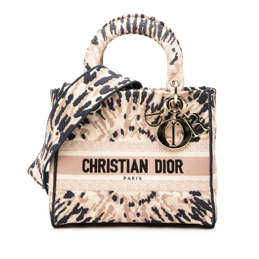 Dior Medium Embroidered Canvas Tie Dye Lady D Lite