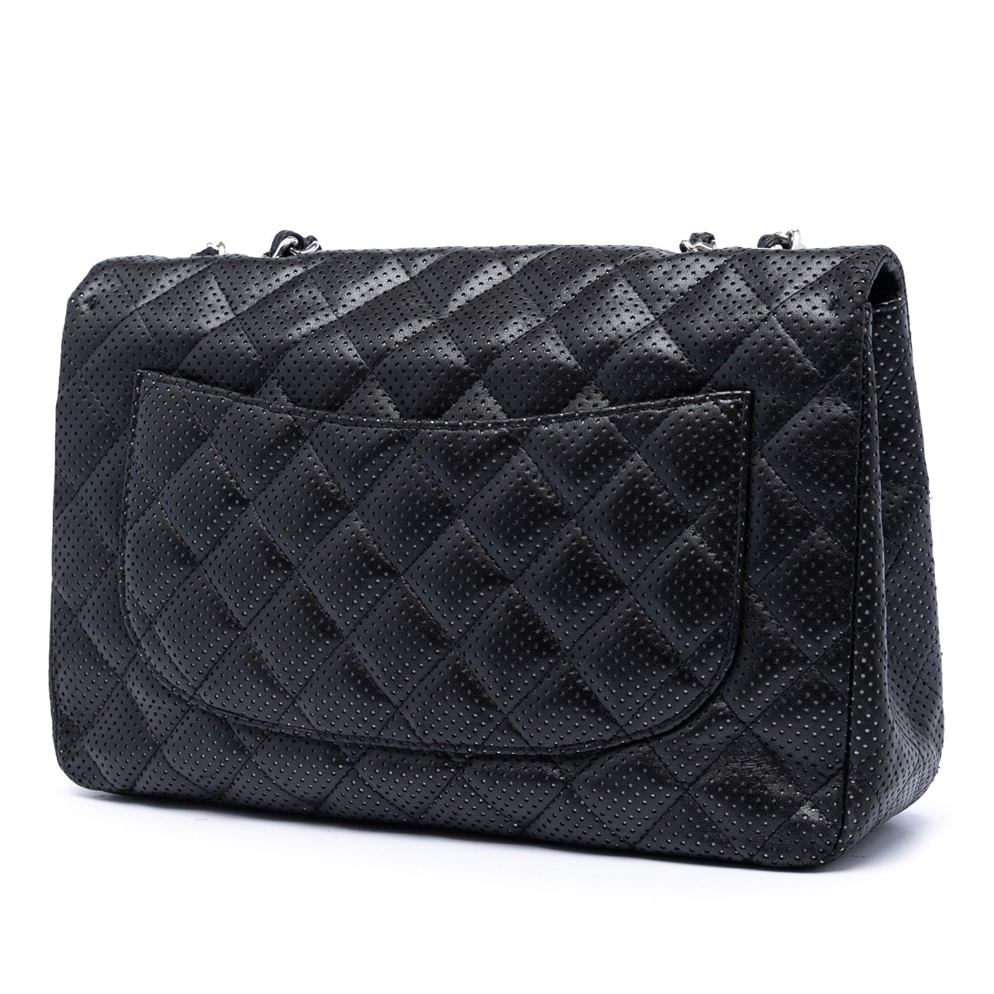 Chanel Jumbo Classic Perforated Lambskin Single Flap