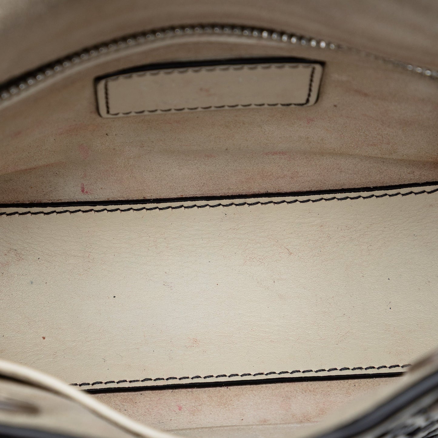 Dior Mini Calfskin Flower Embroidered Lady Dior