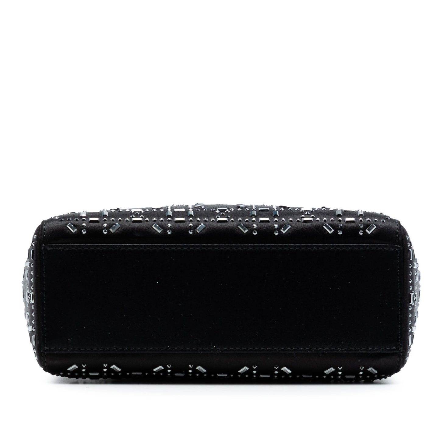 Dior Mini Satin Cannage Strass Crystal Embellished Lady Dior