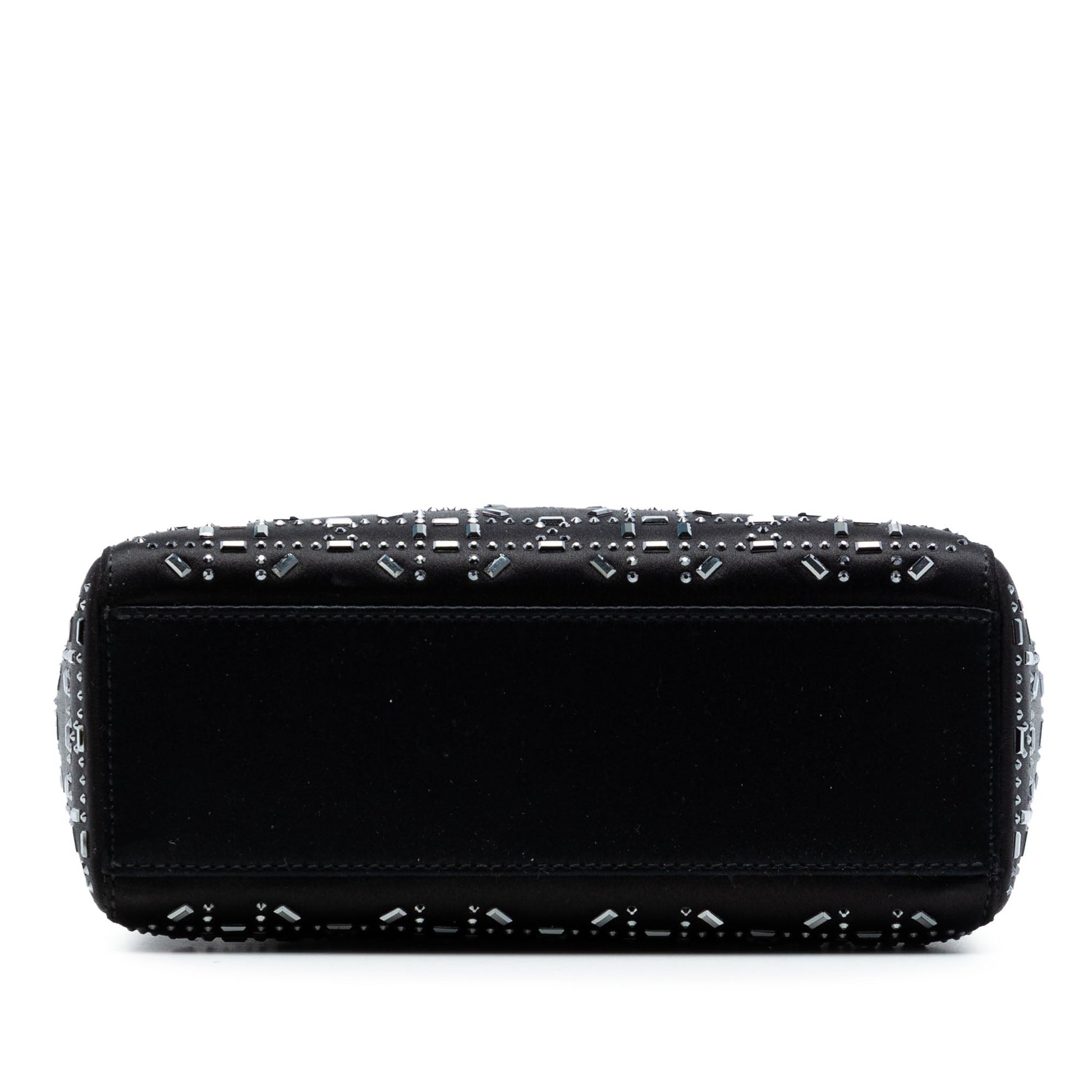 Dior Mini Satin Cannage Strass Crystal Embellished Lady Dior