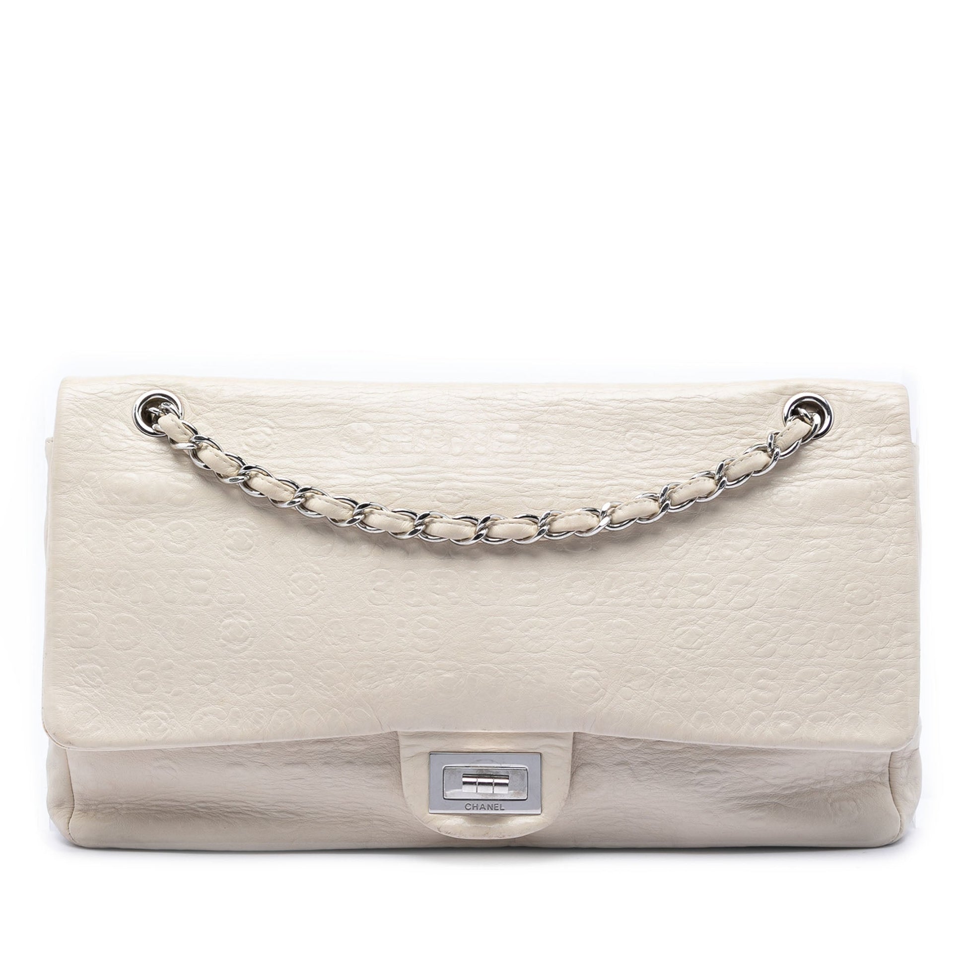 Chanel Maxi Embossed Calfskin 31 Rue Cambon Reissue 2.55 Double Flap