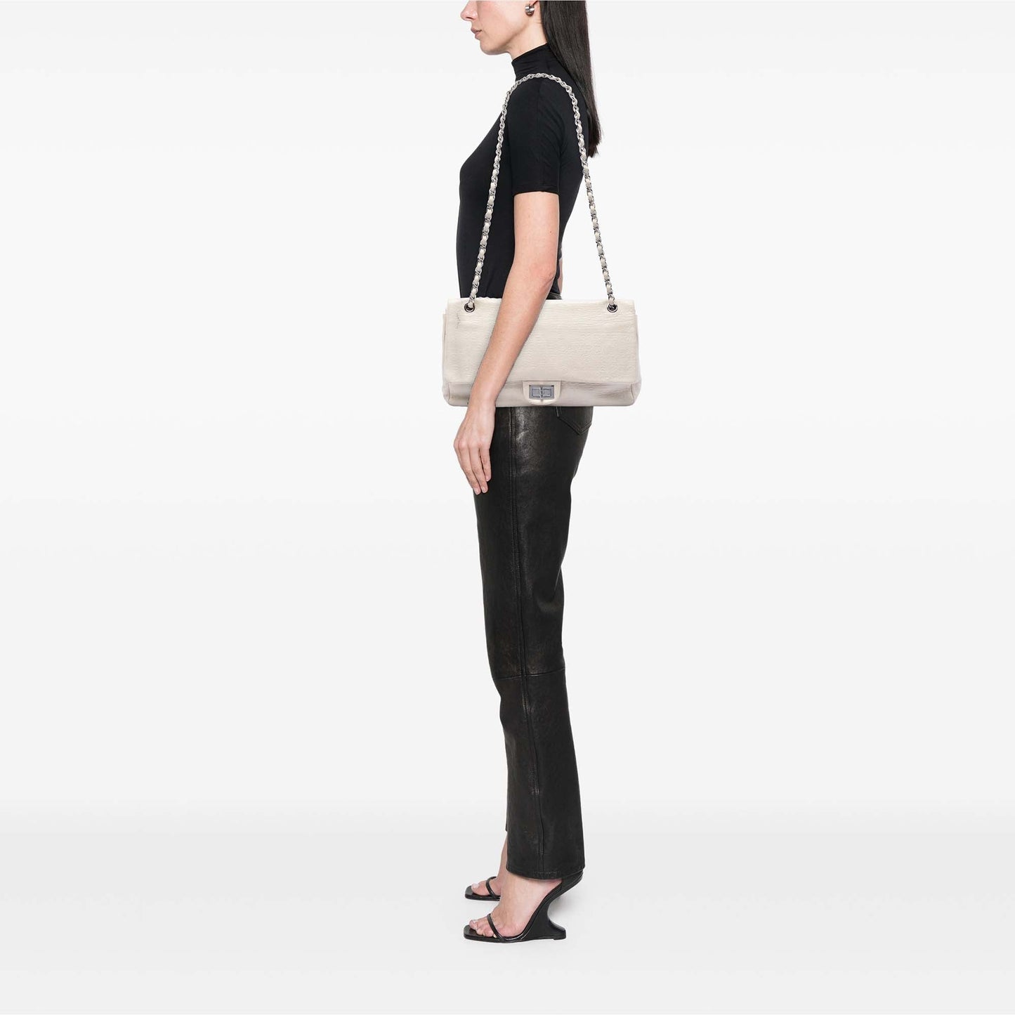 Chanel Maxi Embossed Calfskin 31 Rue Cambon Reissue 2.55 Double Flap