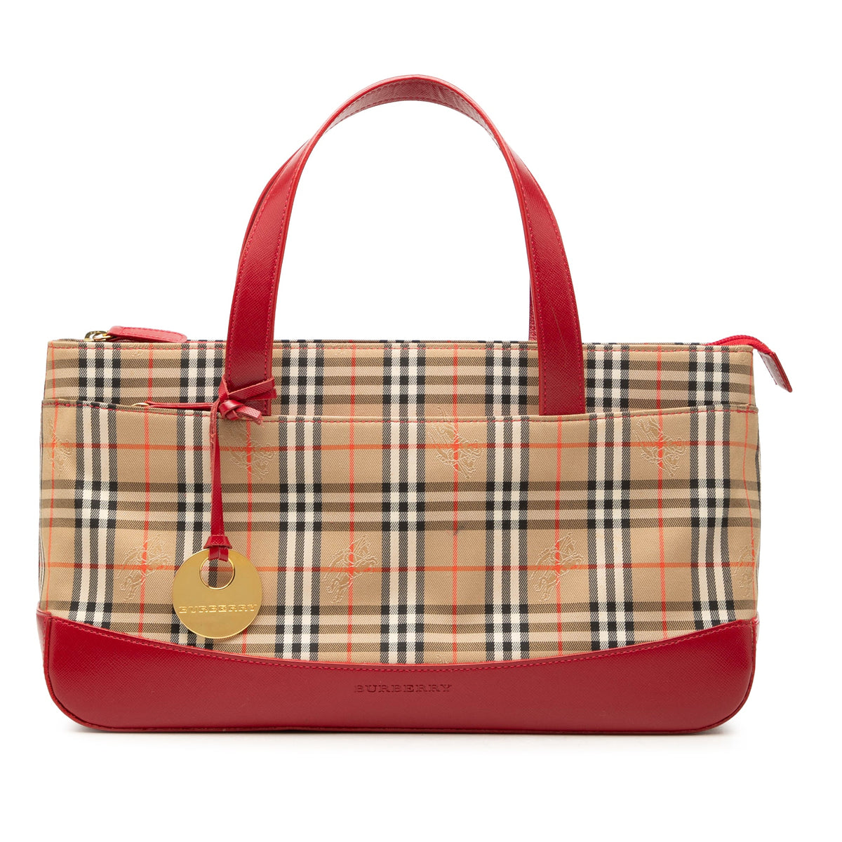 Burberry Haymarket Check Canvas Handbag